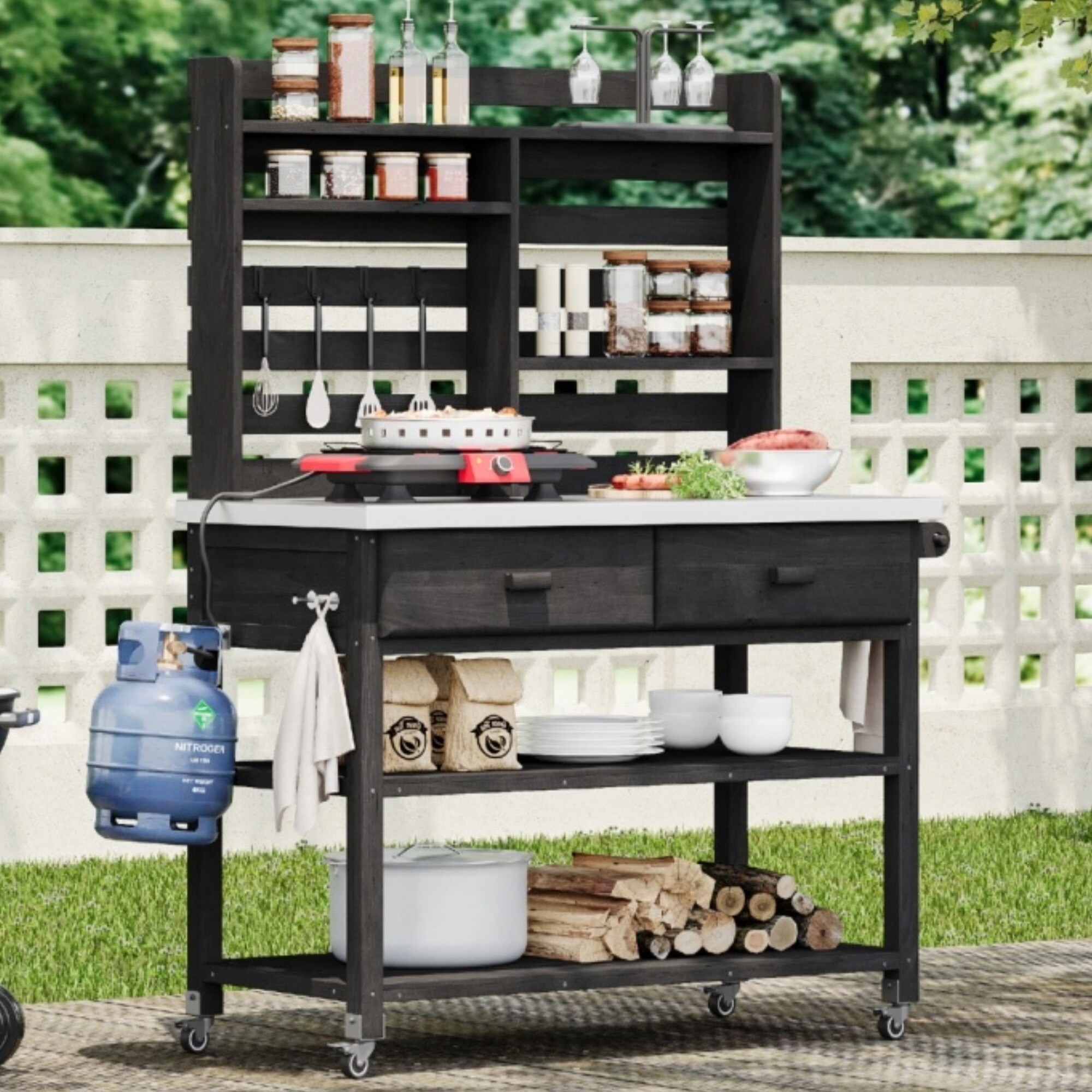 Huluwat P1-P228274B Potting-Benches - View #3
