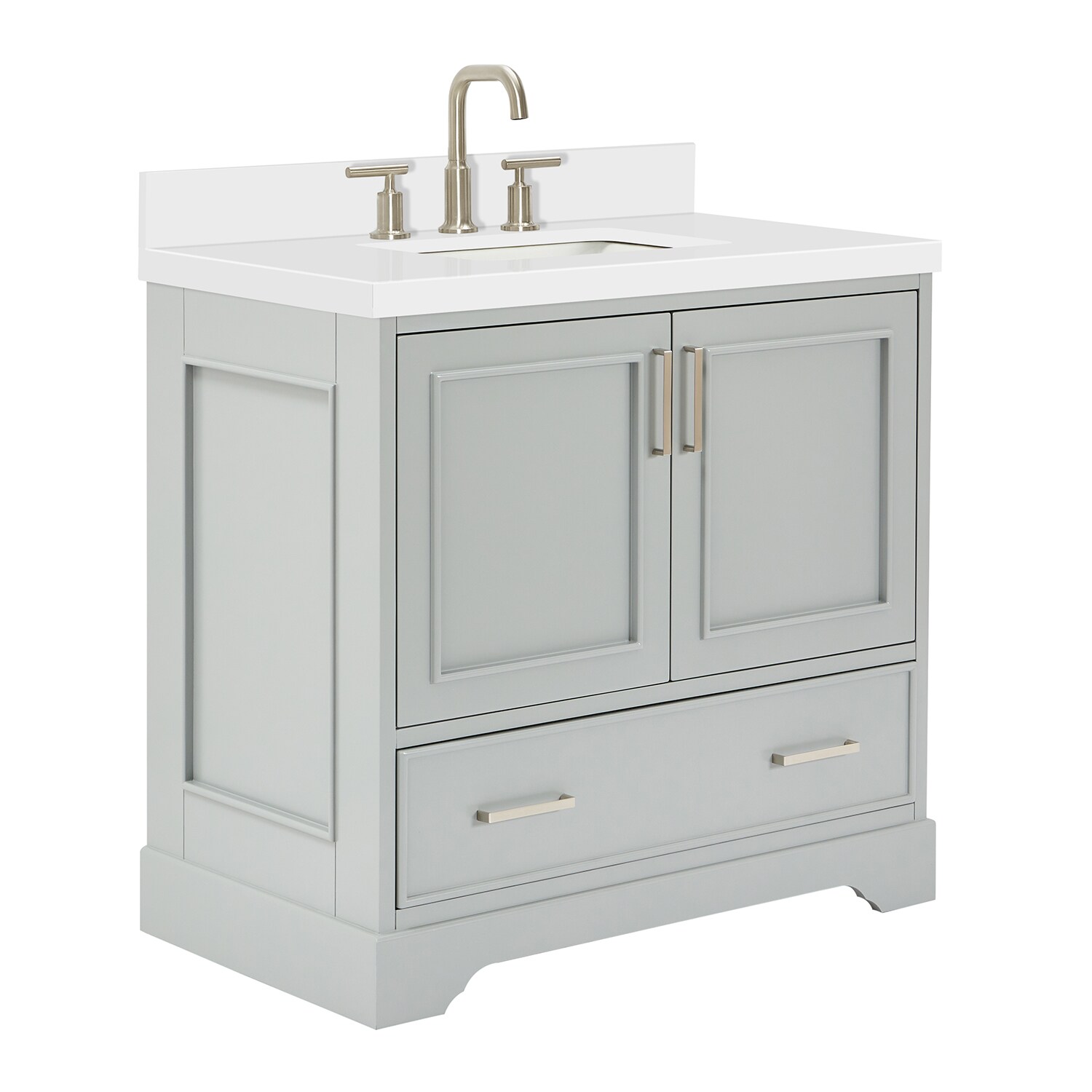 ARIEL M037SWQRVOGRY Bath-Vanity-Combo - View #3