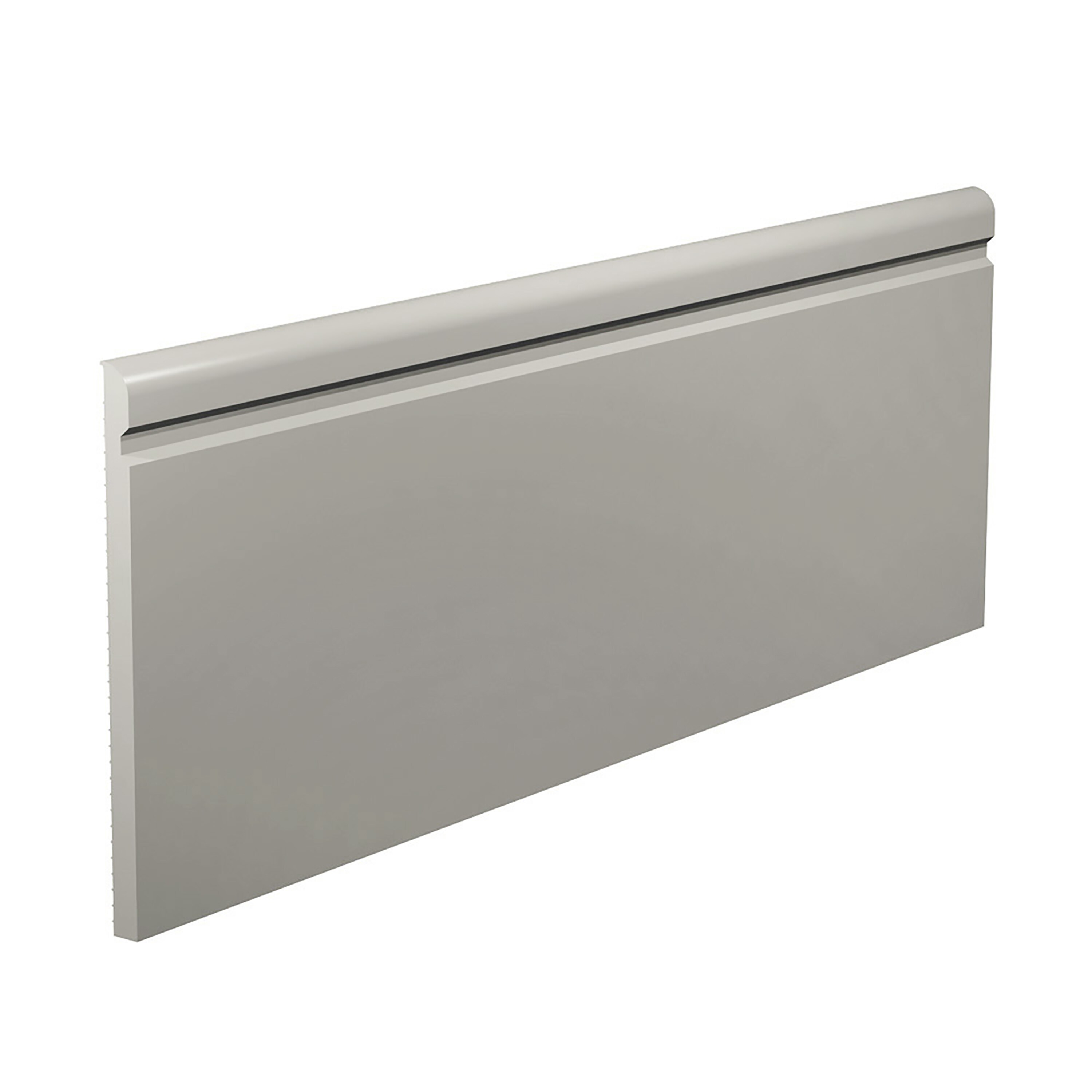 Flexco Captivate Base Sculpture Medium Gray 0.25-in T x 4.25-in W x 96-in L Vinyl Wall Base