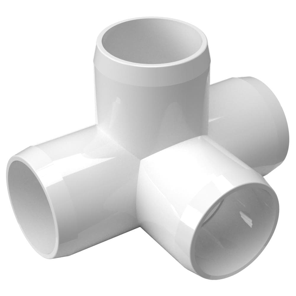 PVC Pipeworks 1/2-in Schedule 40 PVC Tee in White (10-Pack) in the PVC Pipe  & Fittings department at