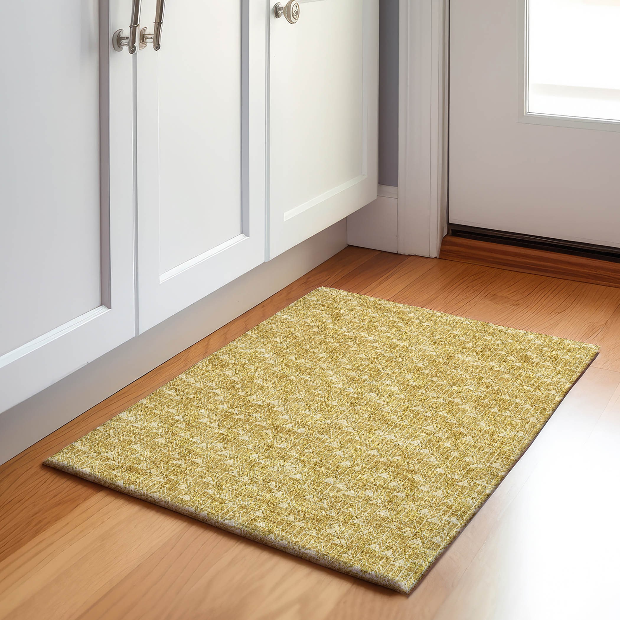 Addison Rugs AMF551AL20X30 Mayfield AMF551AL 2 x 3 (ft) Loomed Polyester Aloe Rectangular Indoor Geometric Machine washable Area rug