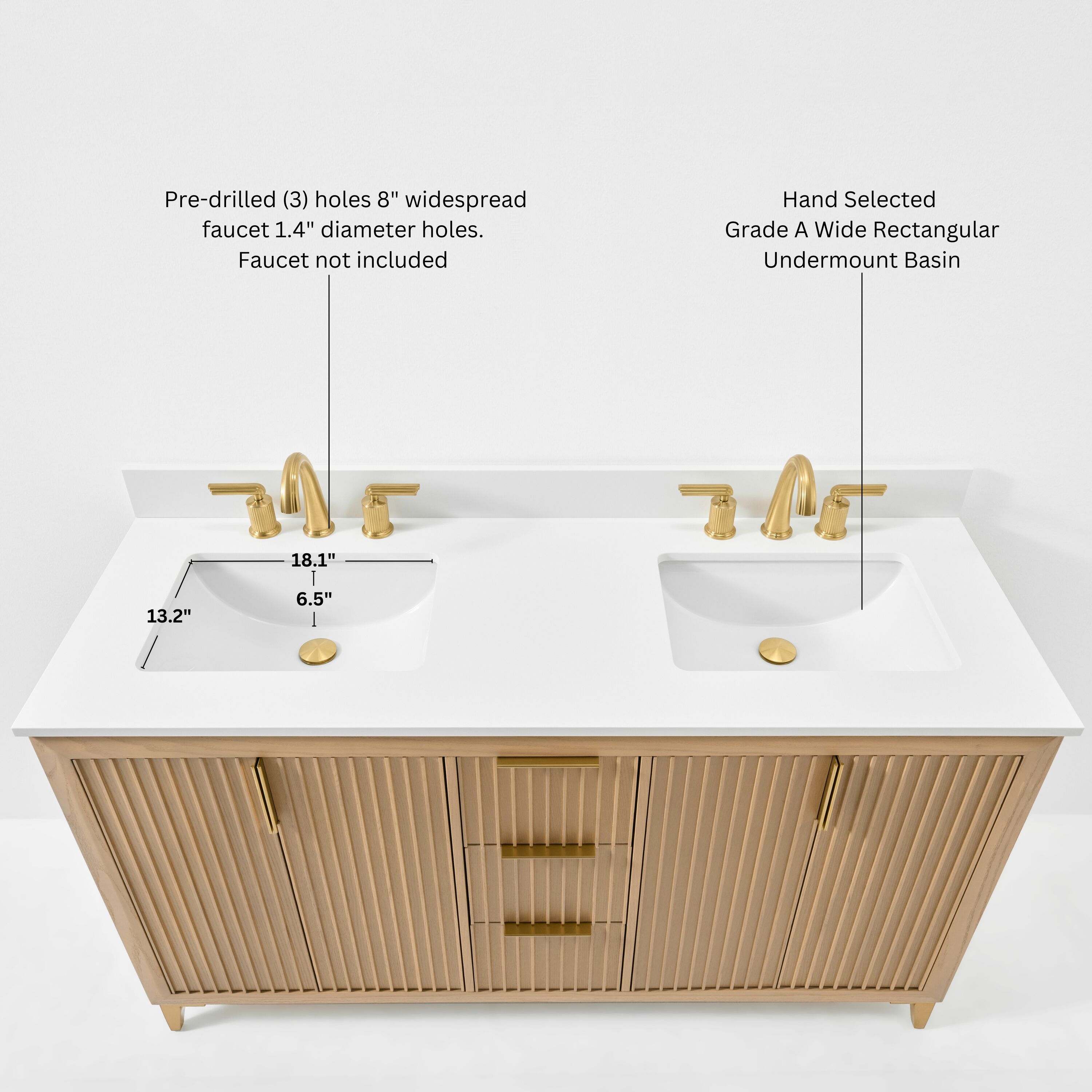 Ancerre Designs VTSTURLINGTON60OAKWQ Bath-Vanity-Combo - View #4