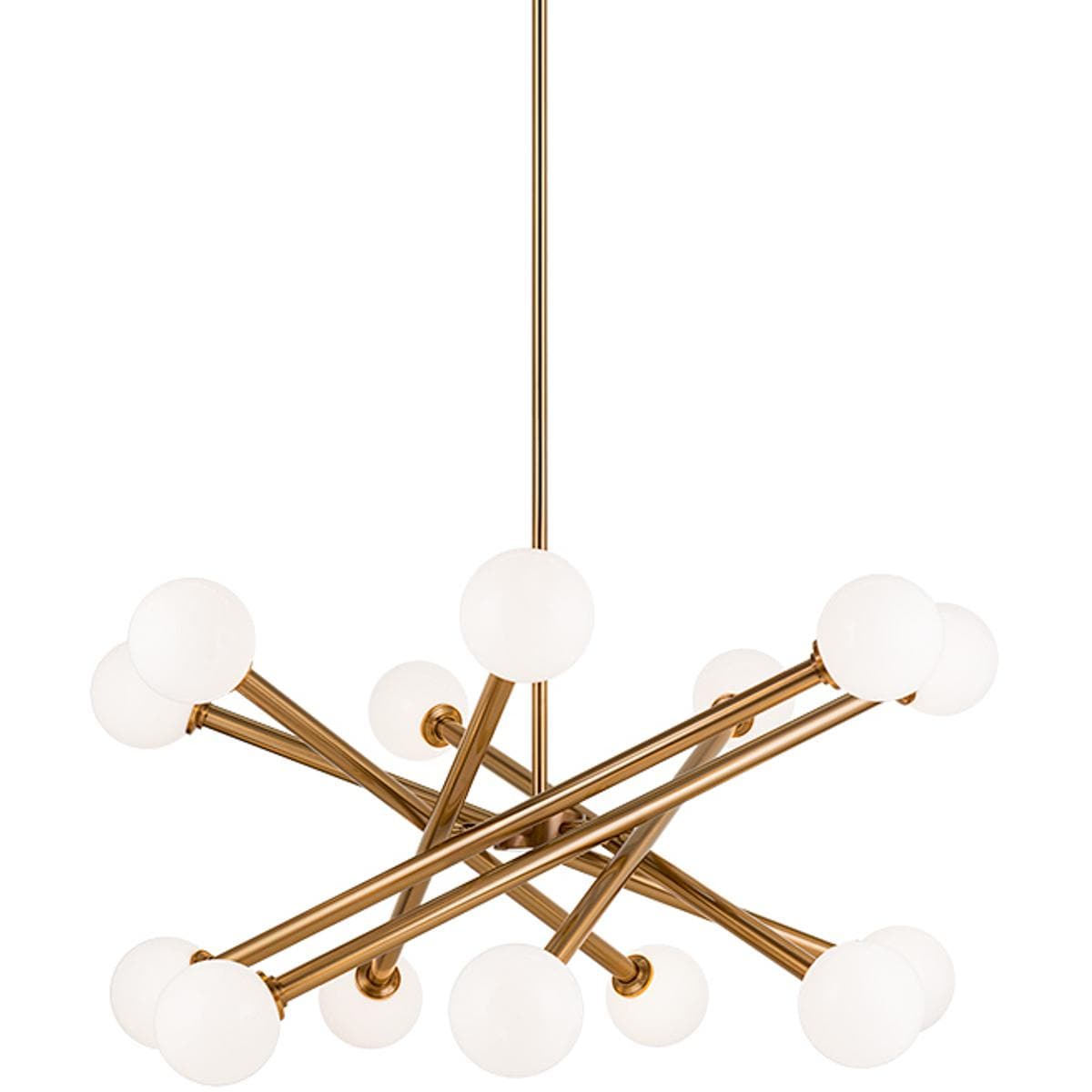 Matteo 2444302 Lighting C64614AGOP Matchstix Pendant Aged Gold Brass