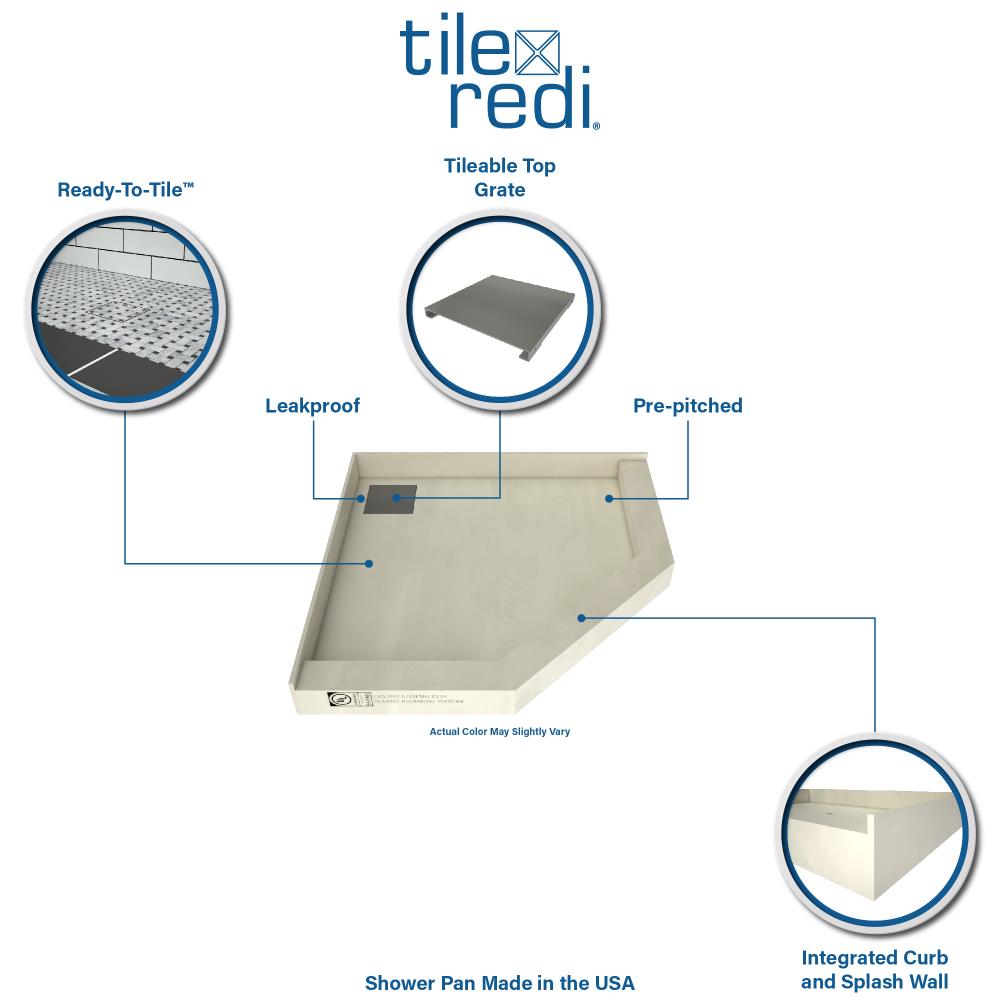 Tile Redi WD38NEO-PVC Shower-Floors - View #2