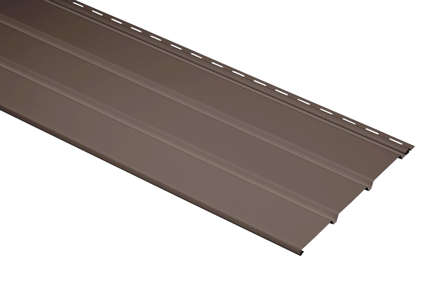 Durabuilt 23033 12-in x 144-in 910 Musket Brown Vinyl Solid Soffit