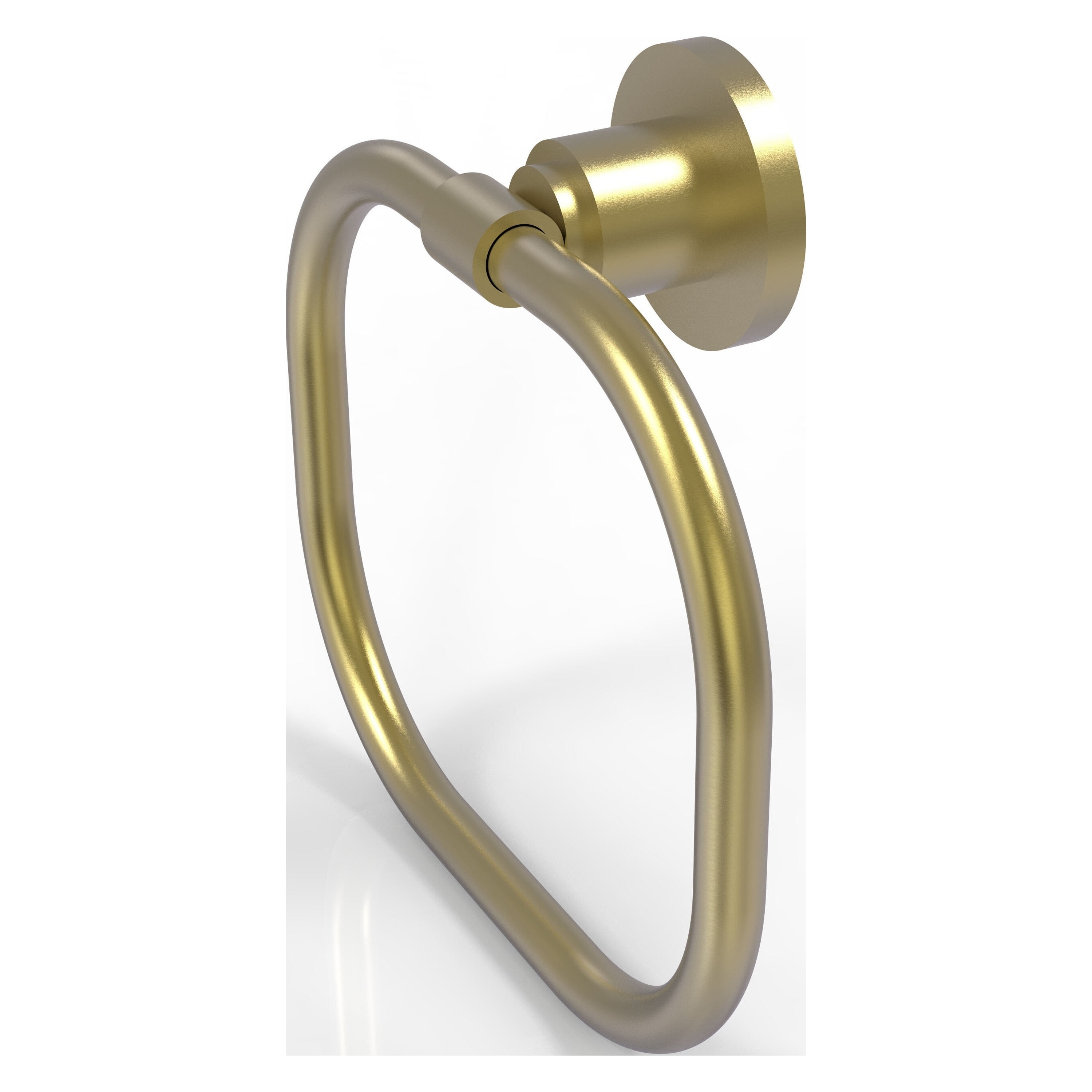 Allied Brass WS-16-SBR Washington Square Satin Brass Wall mount Single Towel Ring