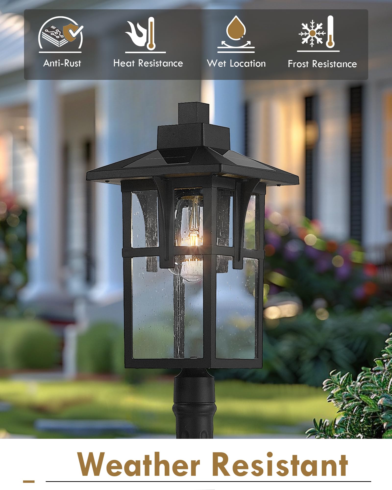LTMATE LS5HX62PL-SL BK Complete-Post-Lights - View #6