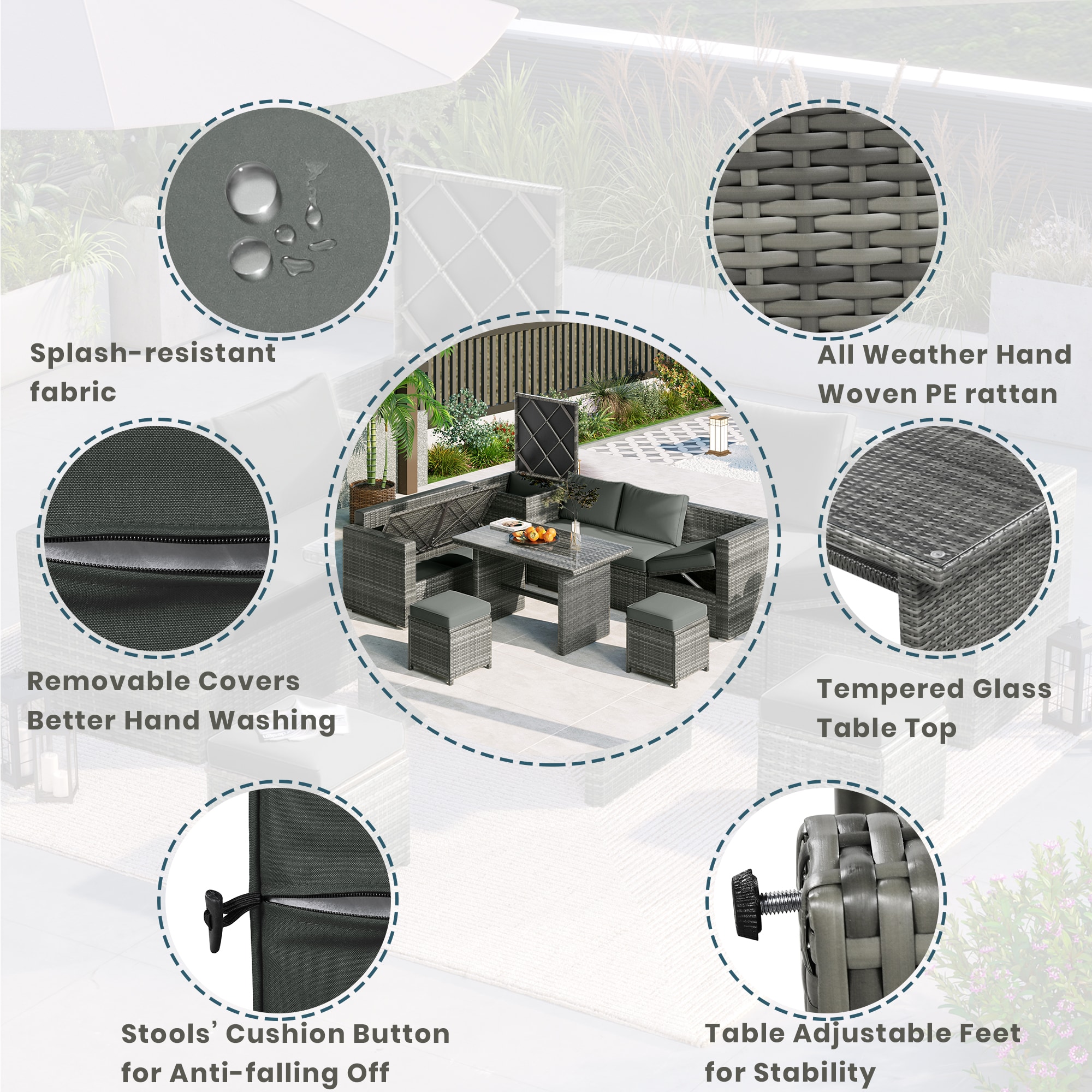 ModernLuxe L-SP100005AAE Patio-Conversation-Sets - View #2