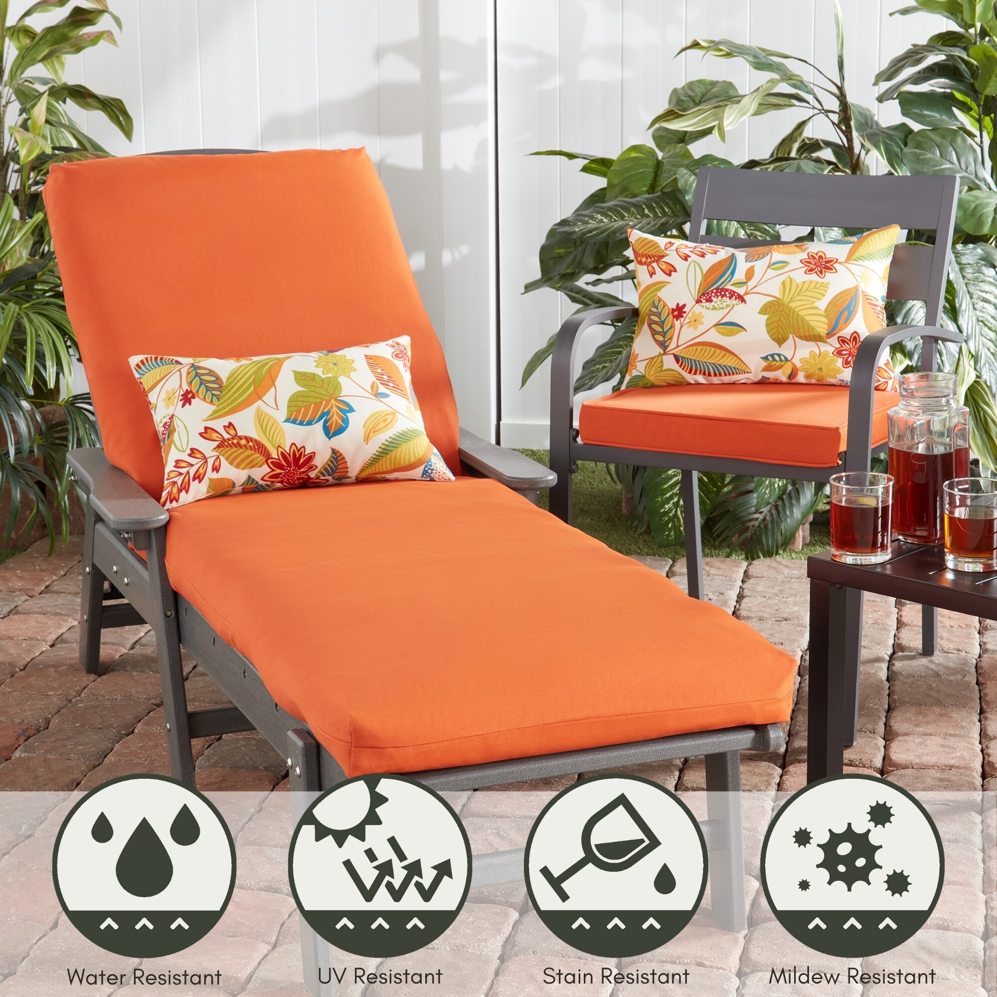 Greendale Home Fashions OC2802-RUST Patio-Furniture-Cushions - View #6