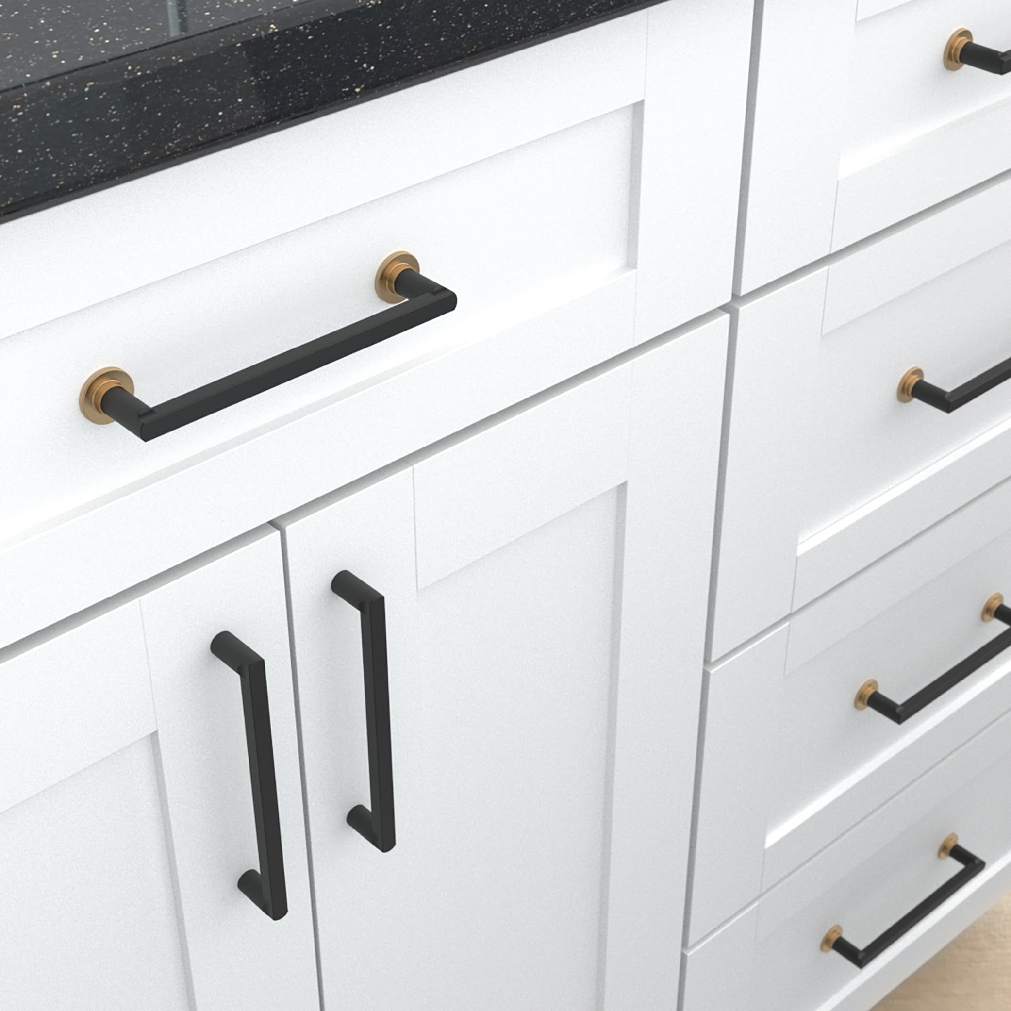 Origin 21 CAB-128-440-MB-BG-6P Cabinet-Pulls - View #7