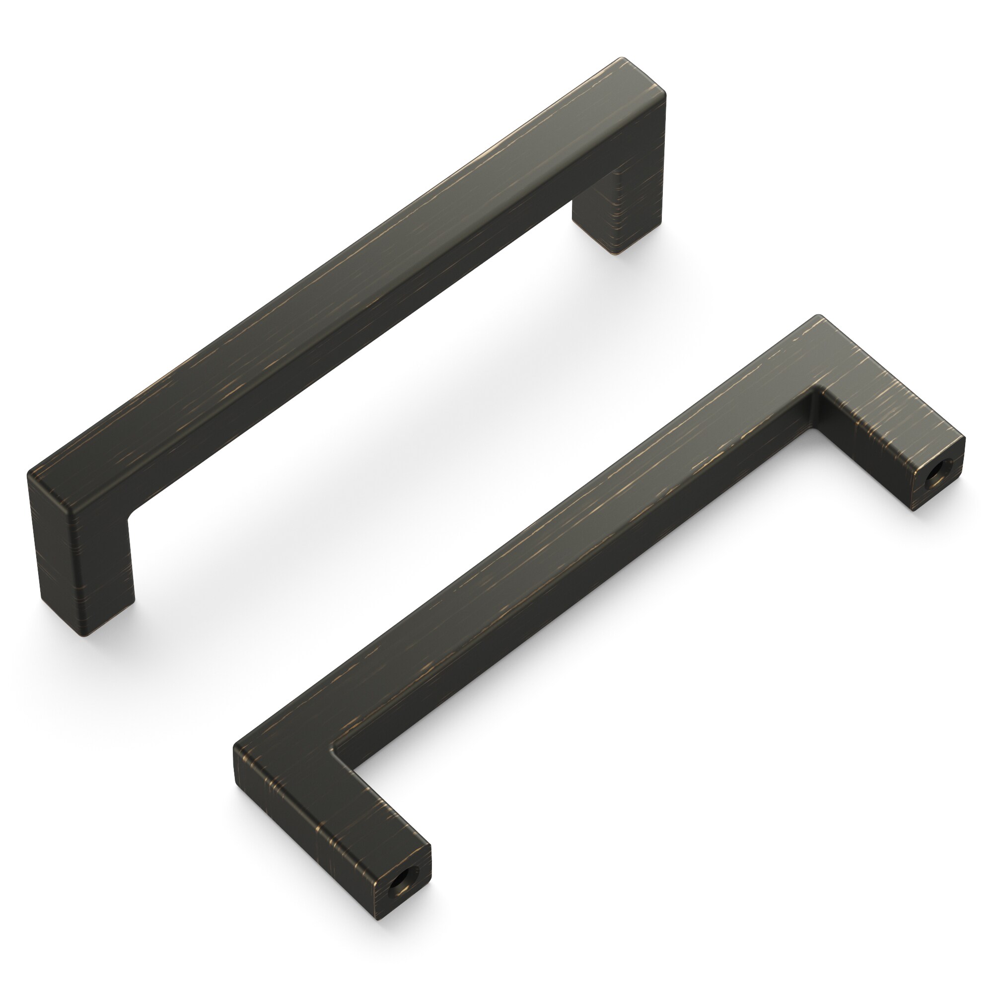 Hickory Hardware Skylight 3-3/4-in Center to Center Vintage Bronze  Rectangular Handle Drawer Pulls in the Drawer Pulls department at