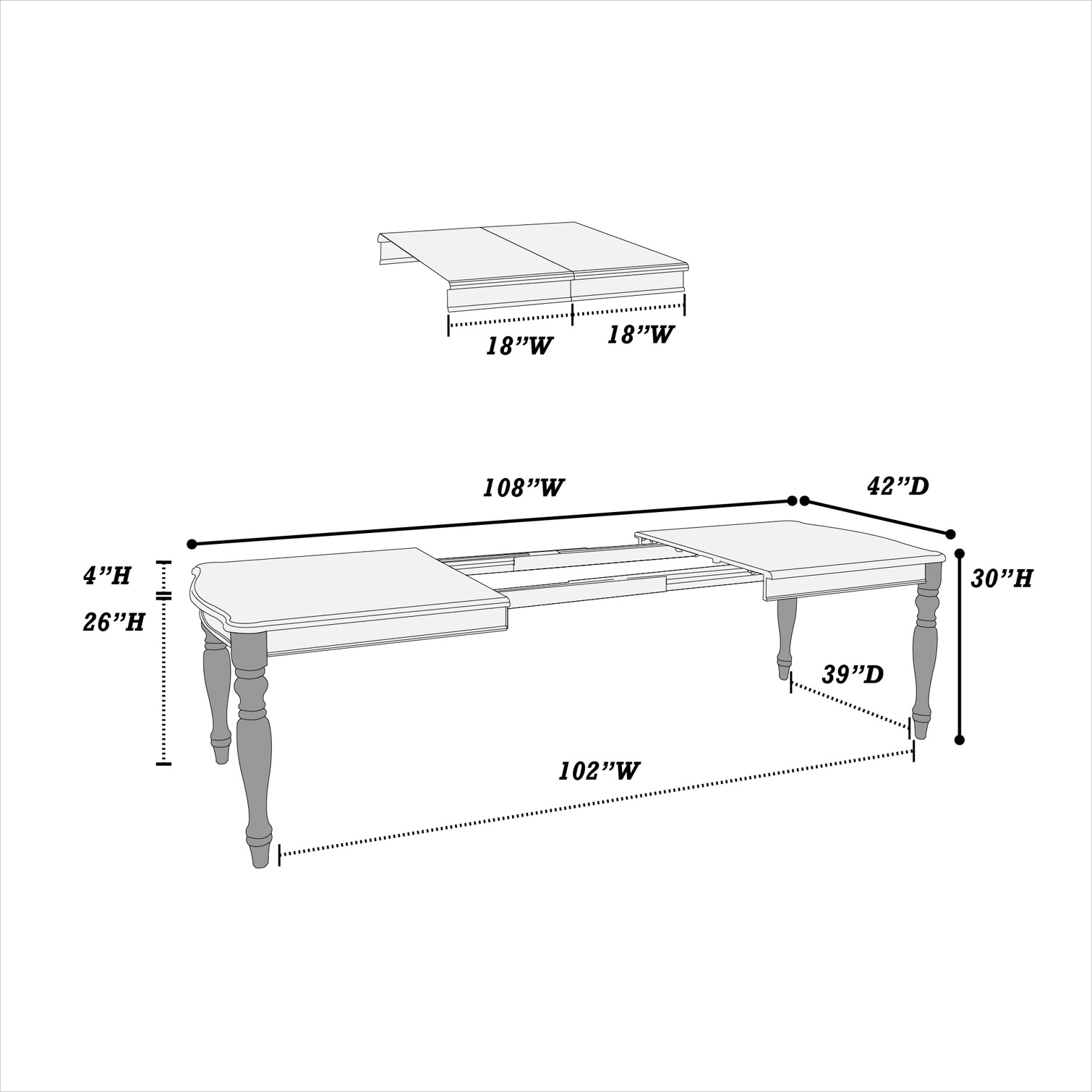 SUNCREAT Q4K26NLZU1M3 Dining-Tables - View #4
