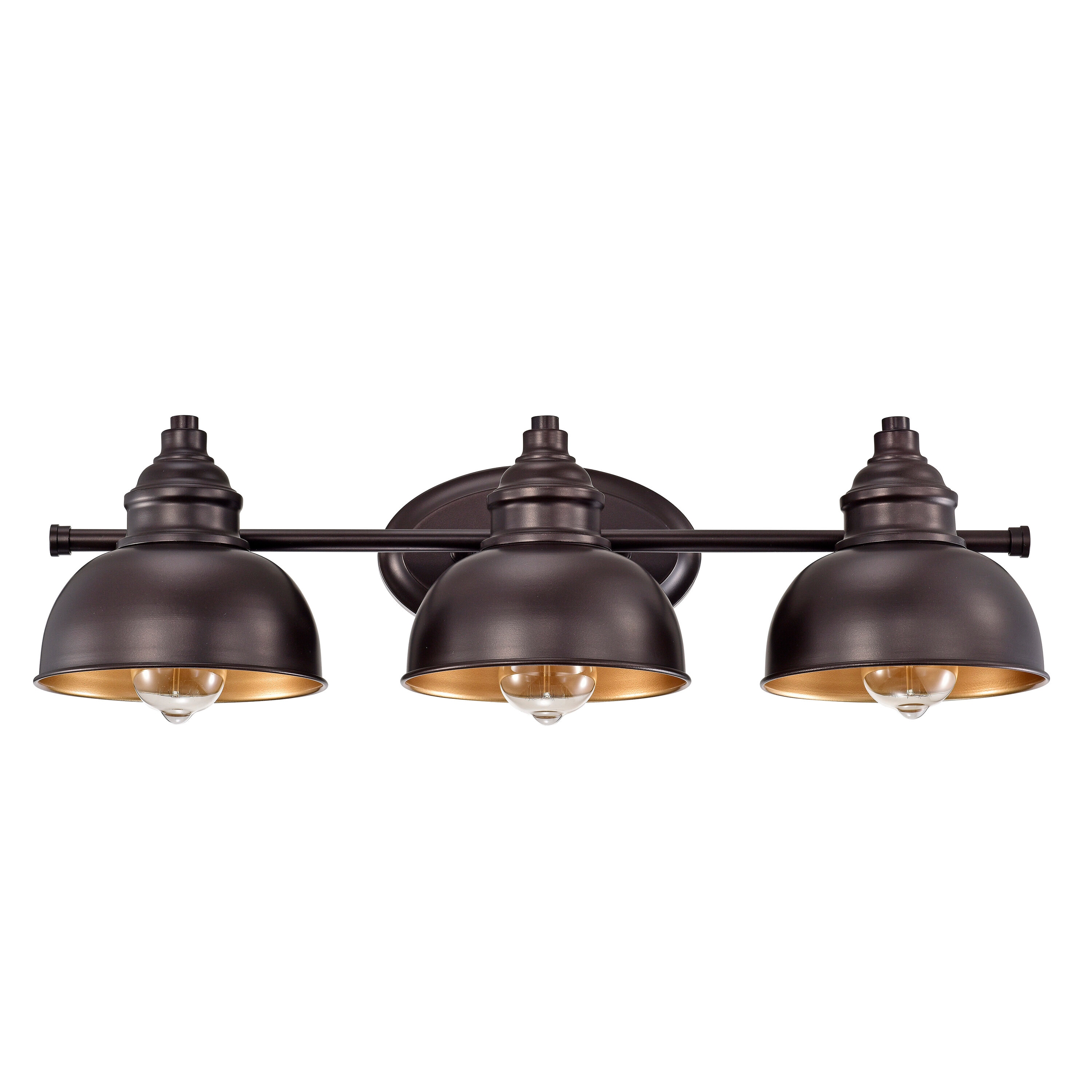 MICSIU 210014 Dorra 26-in 3 -Light Oil-rubbed Bronze French country/cottage Vanity light