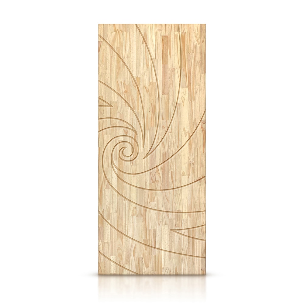 CALHOME DFJ231-96X36-UN DFJ231 36-in x 96-in Natural Wood Textured Hollow core Unfinished Pine Wood Slab Door