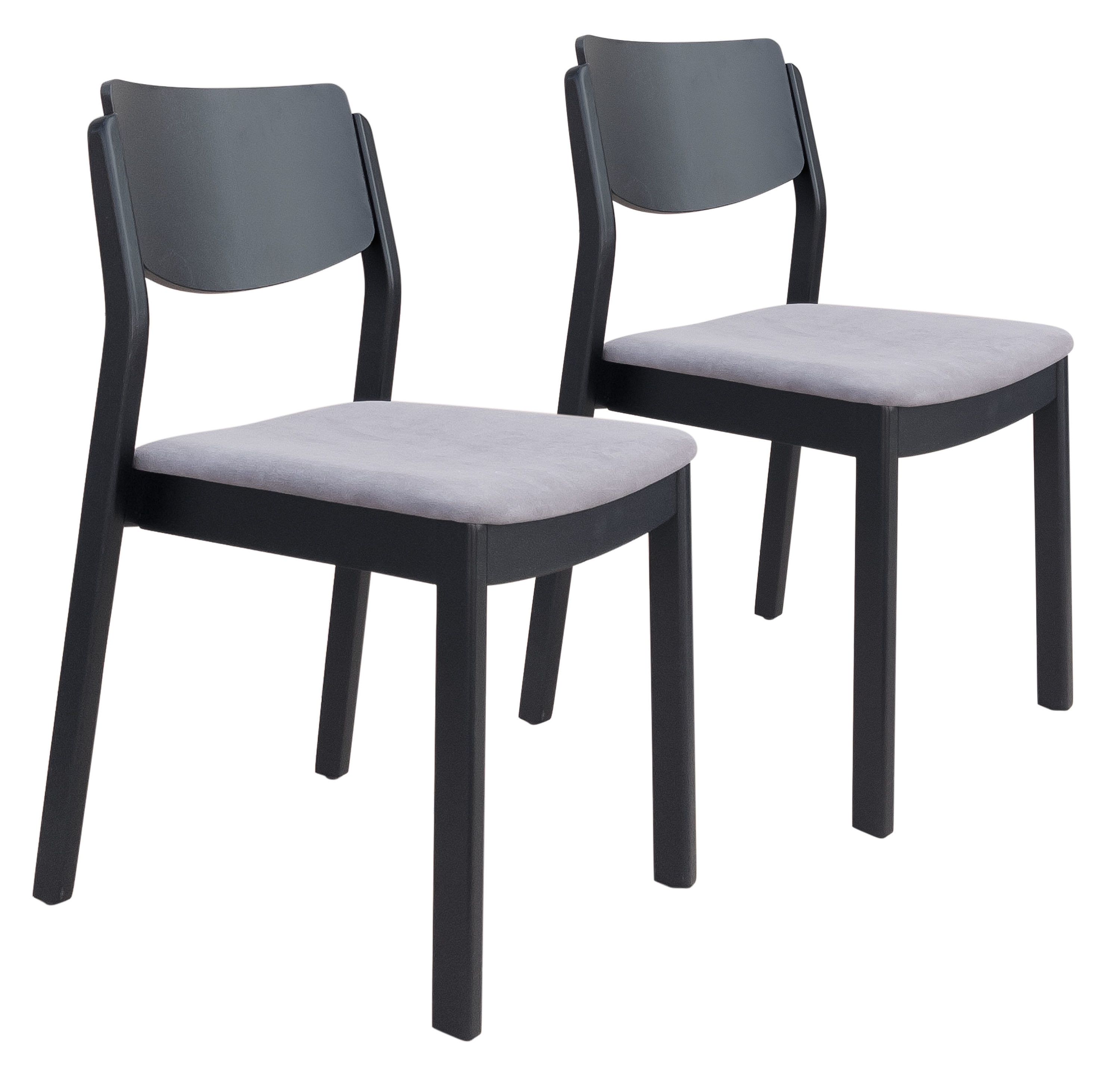 Zuo Modern 109214 Set of 2 Desdamona Contemporary/Modern Polyester Upholstered Side Chair (Wood Frame)