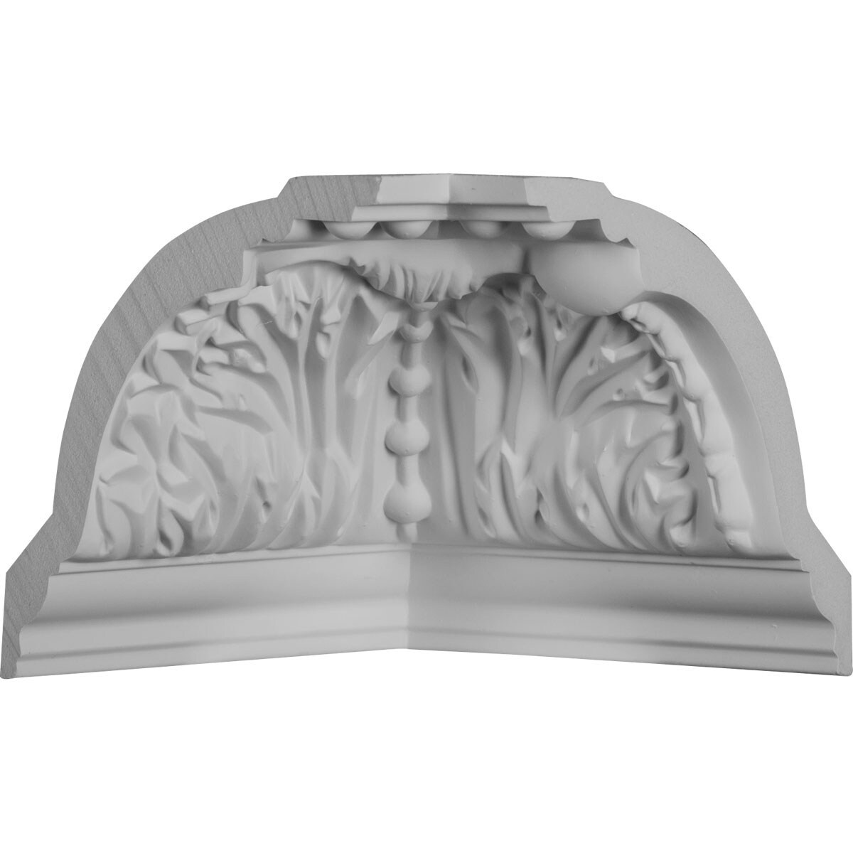 Ekena Millwork MIC04X05WA Wakefield 5-1/8-in x 4-3/8-in Interior Primed Polyurethane Traditional 470246 Inside corner Crown Moulding Block