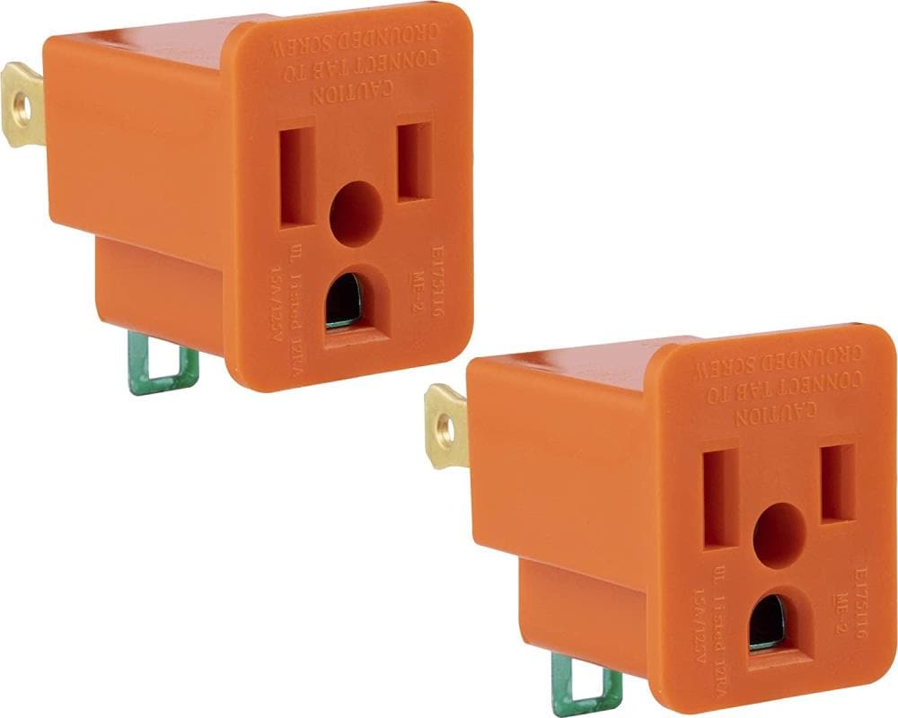 GE 15-Amp 125-Volt NEMA 6-50p 2-wire General-duty Plug, Orange