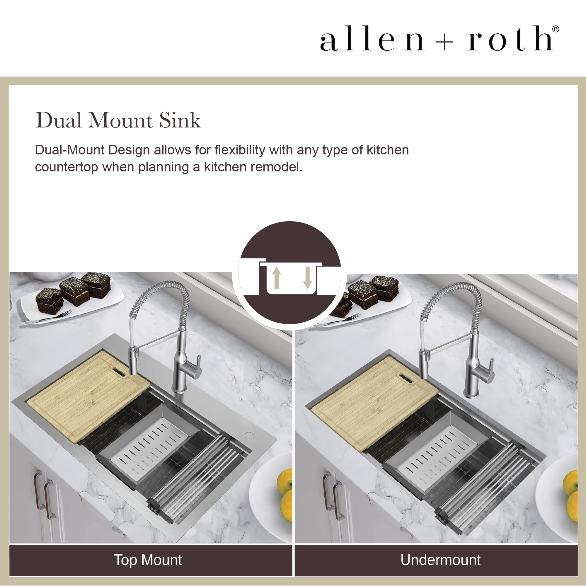 allen + roth FSD2Z3322C19-LF Kitchen-Sinks - View #4