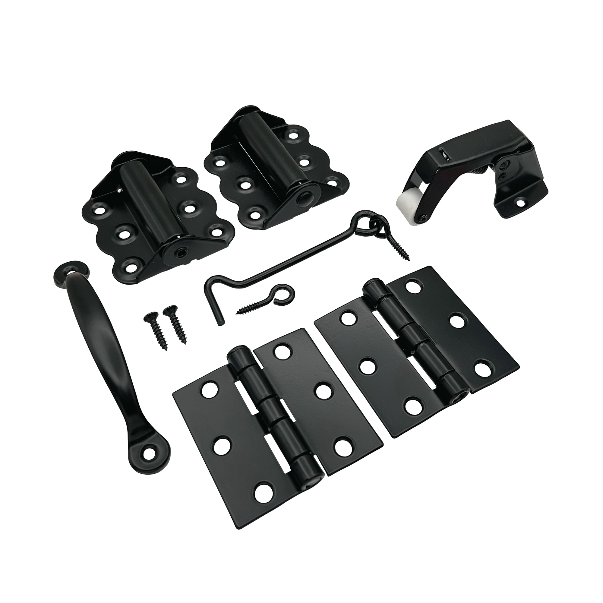 Nuvo Iron BSDHK-IP5 10.4-in Adjustable Black Iron Screen/Storm door hardware kit 5 -Pack