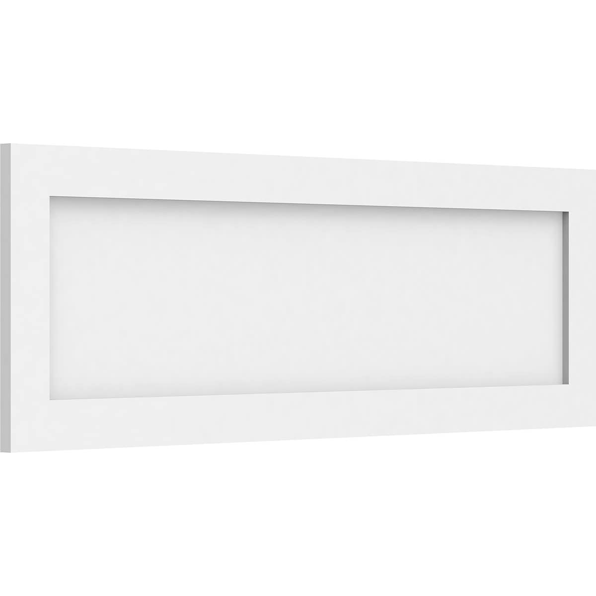 Ekena Millwork WALP36X12X062CNL 36-in x 12-in Smooth Paintable/Stainable White PVC Fretwork Wall Panel (
