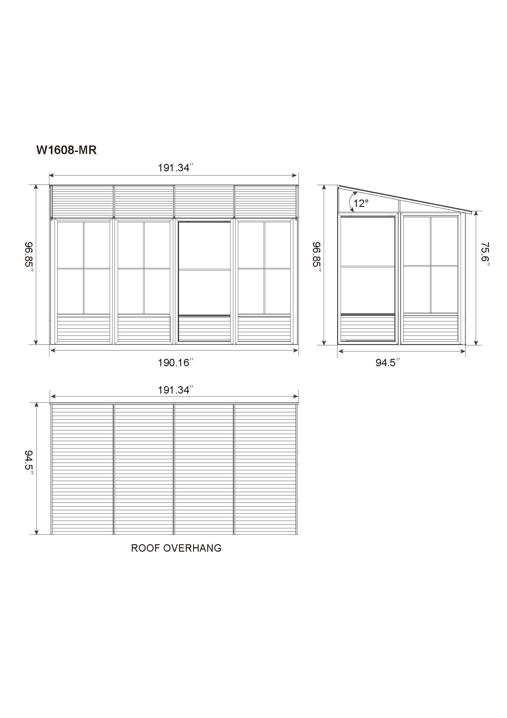 Gazebo Penguin W1608MR-12 Wood-Resin-Gazebos - View #13