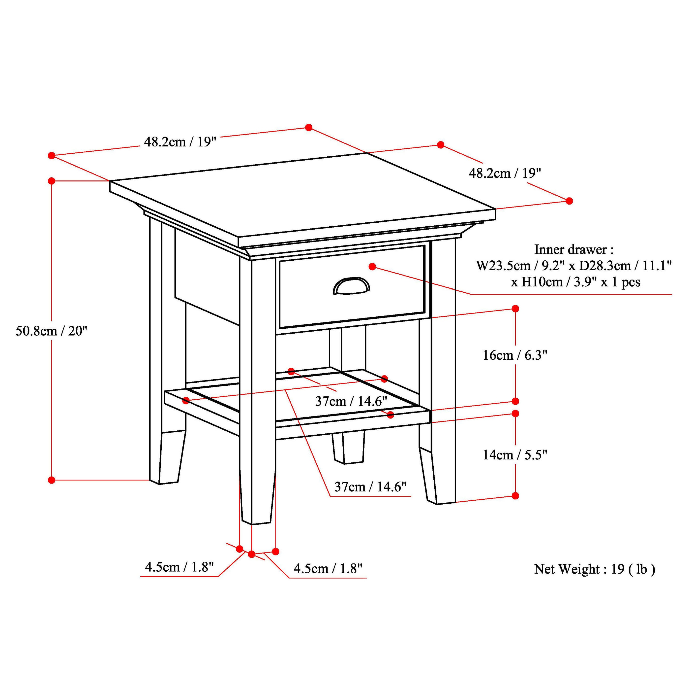 Simpli Home 3AXCADM-02 End-Tables - View #9