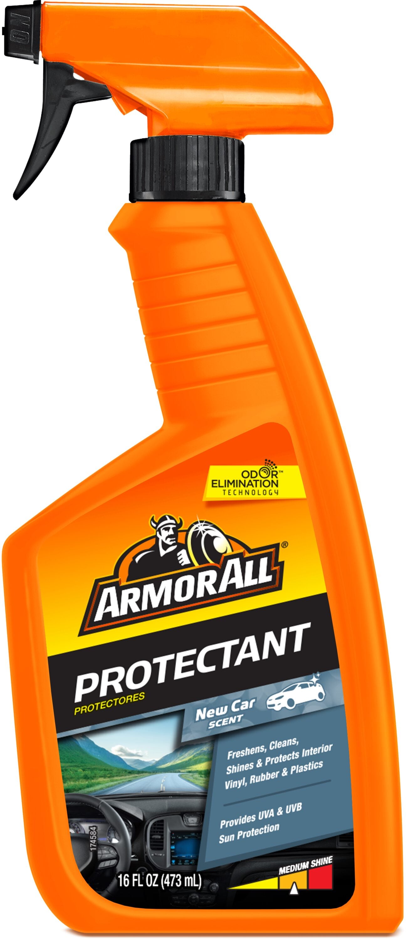 Armor All 15608B New Car Scent Air Freshening Car Protectant Spray 16 -fl oz Spray Car Interior Cleaner