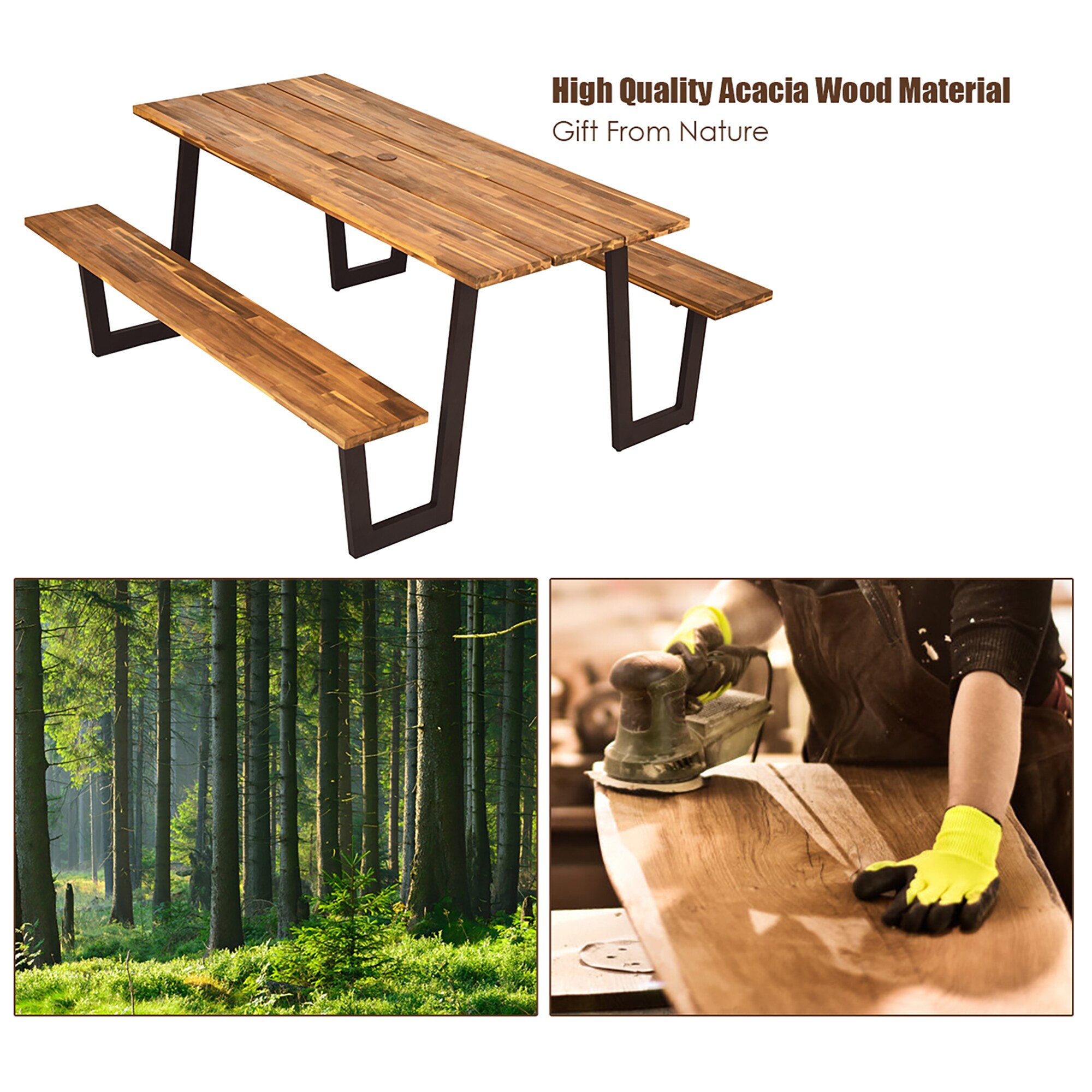 Costway JLRP00016 Picnic-Tables - View #4