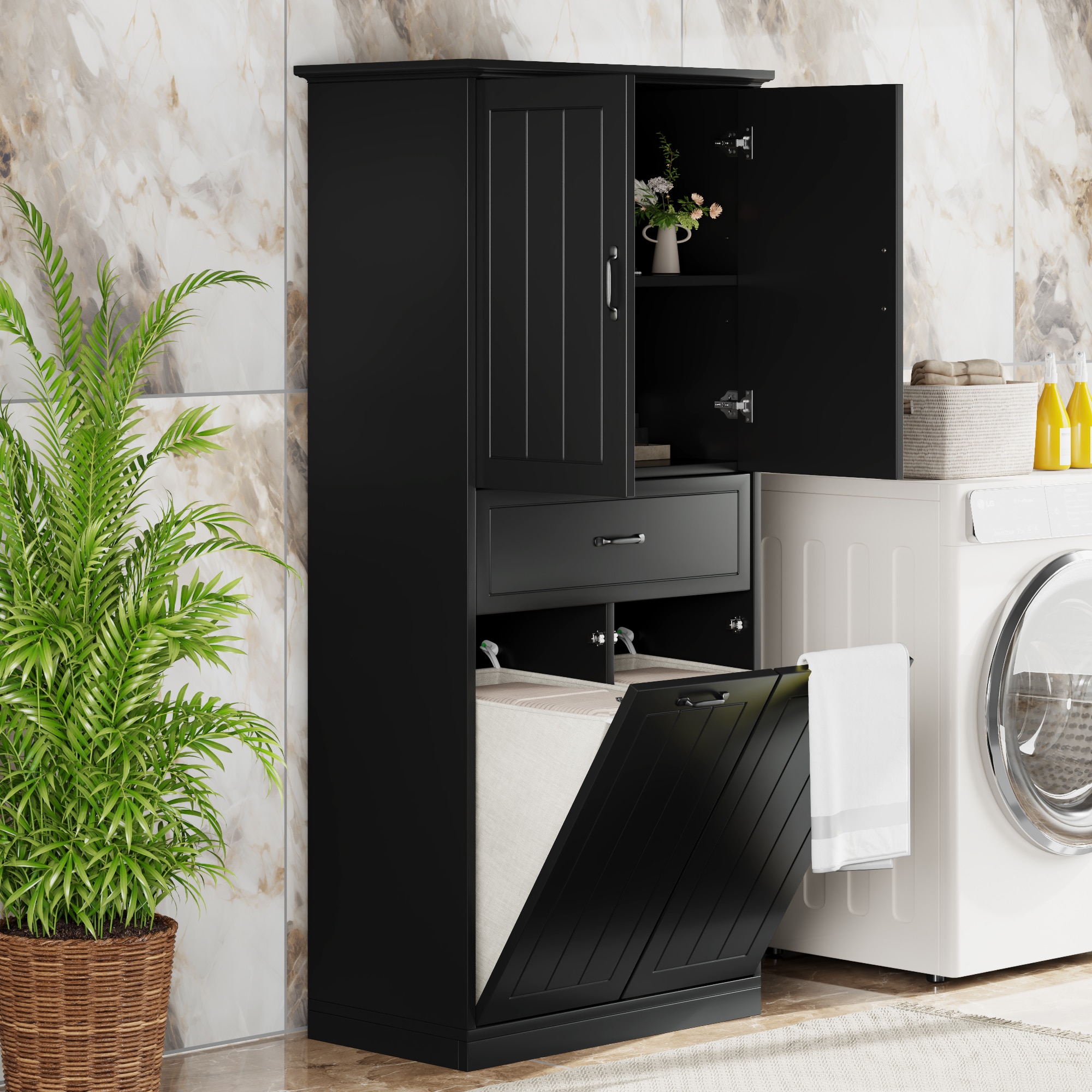 Forclover DASE-P243350B Linen-Cabinets - View #10