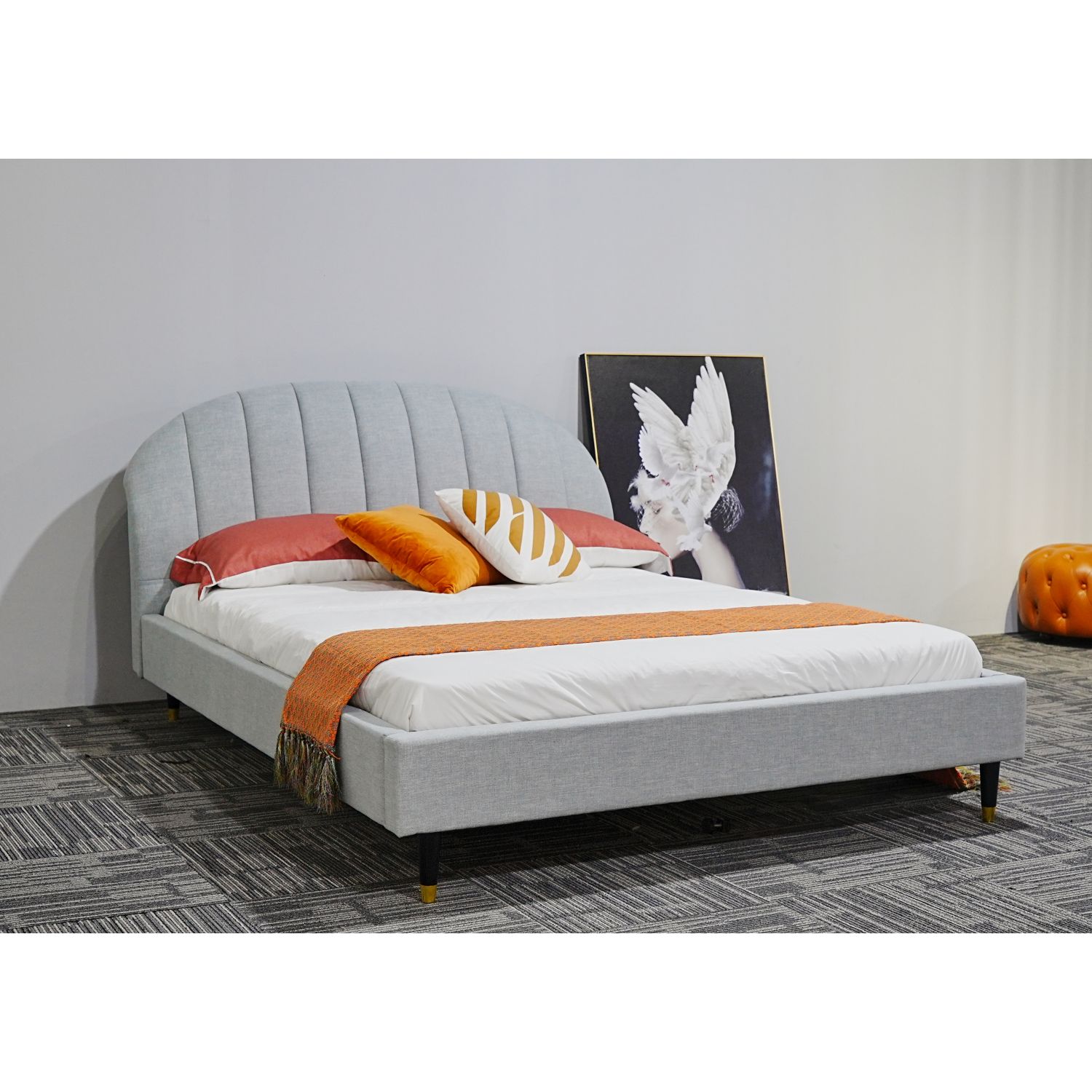 JASMODER W815S00015 Gray Nightstand