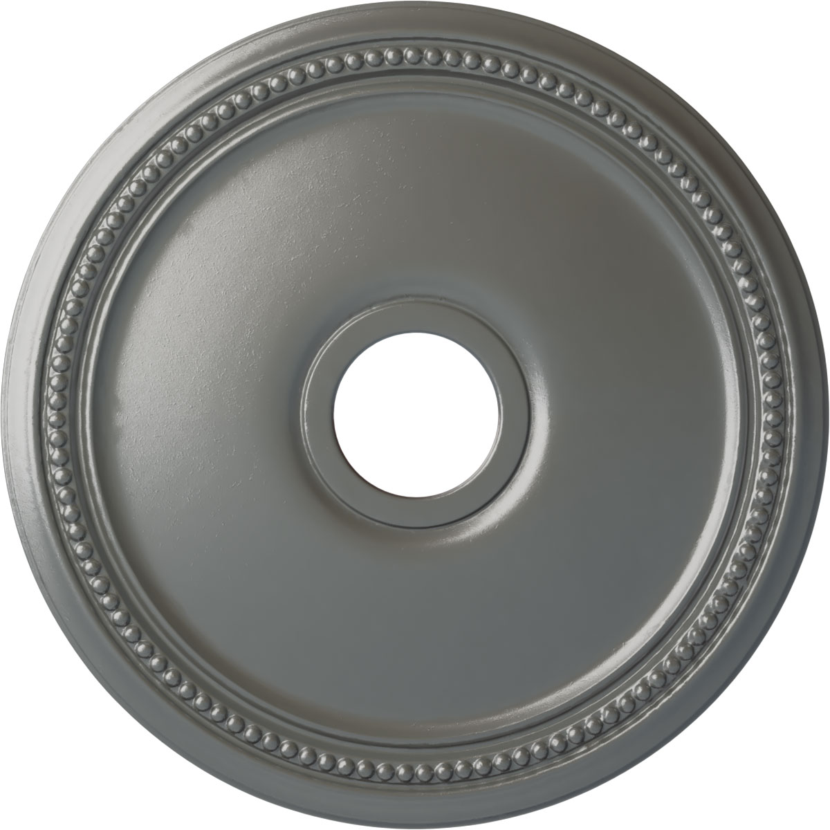 Ekena Millwork CM18DISLS Diane 18-in W x 18-in L Painted Silver Polyurethane Whole Ceiling Medallion