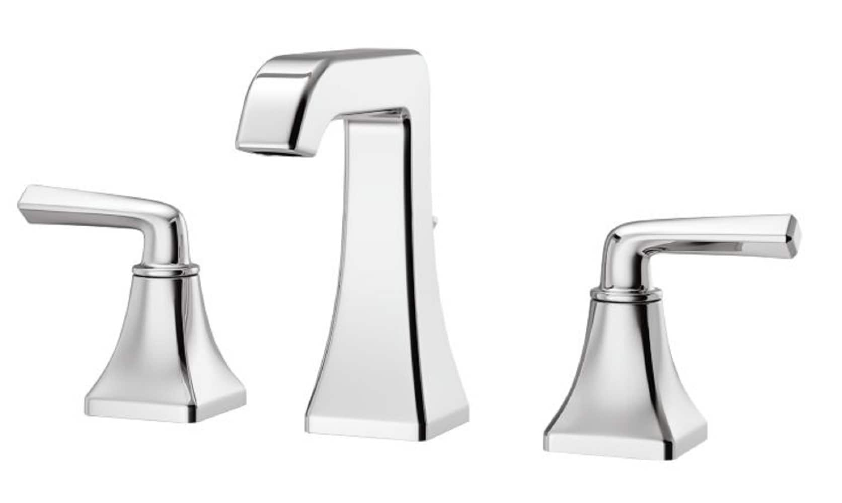 Pfister Park Avenue Polished Chrome Widespread 2 Handle Watersense Bathroom Sink Faucet With 1044