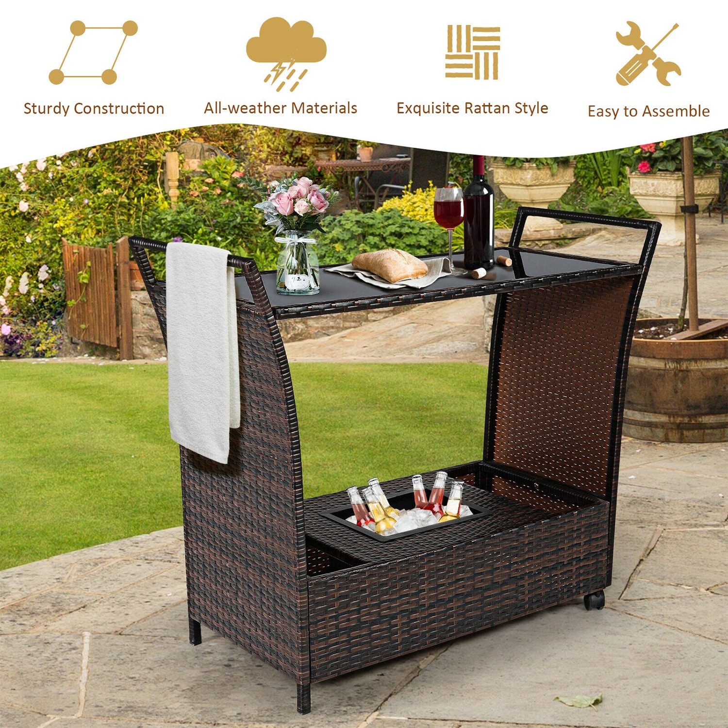 WELLFOR OUG67182 Patio-Tables - View #9