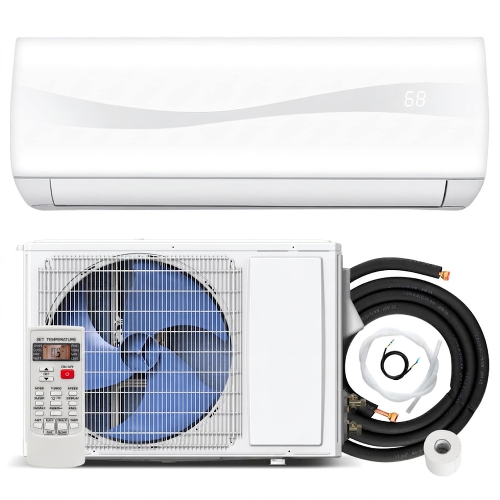 SUGIFT Blast Series 24000 BTU 18.5 SEER2 208-230V Ductless Mini Split Air Conditioner and Heater