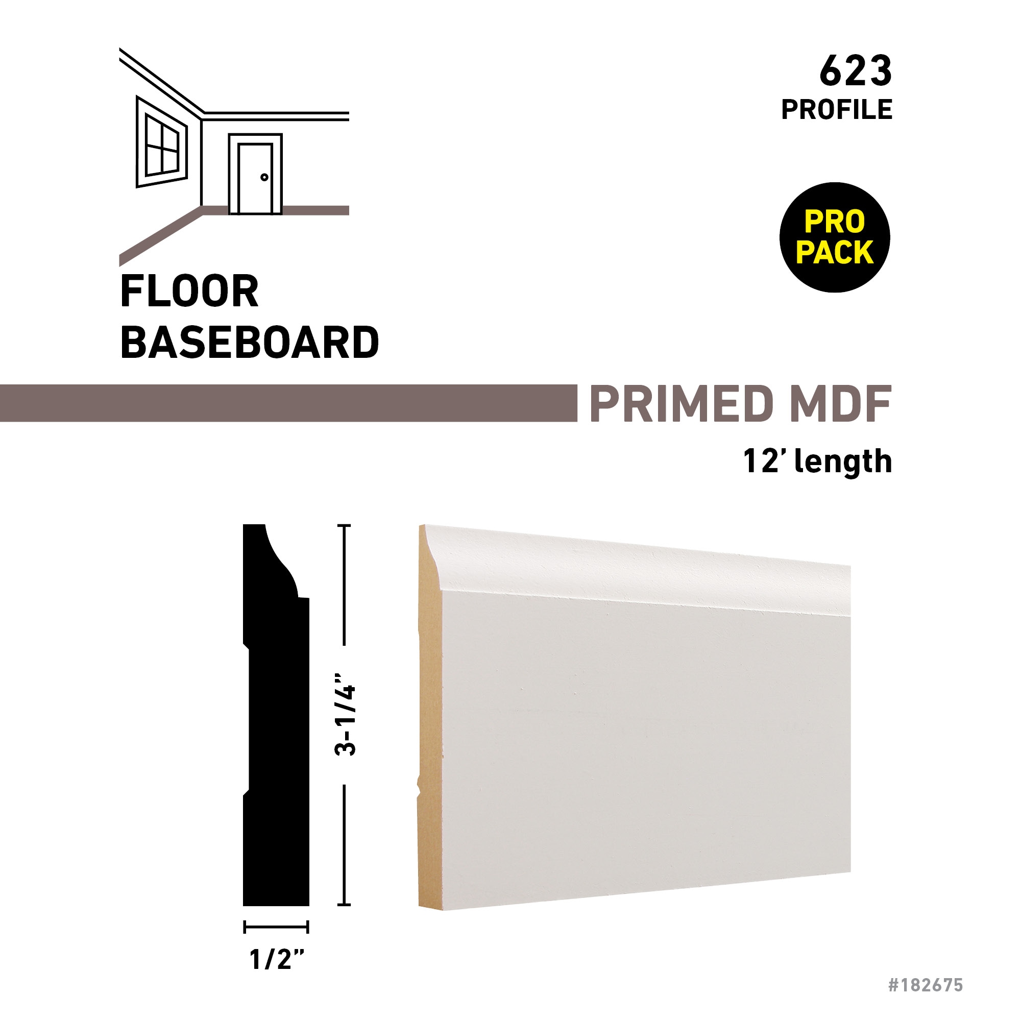 RELIABILT C 62312FBDPM Baseboard-Moulding - View #3