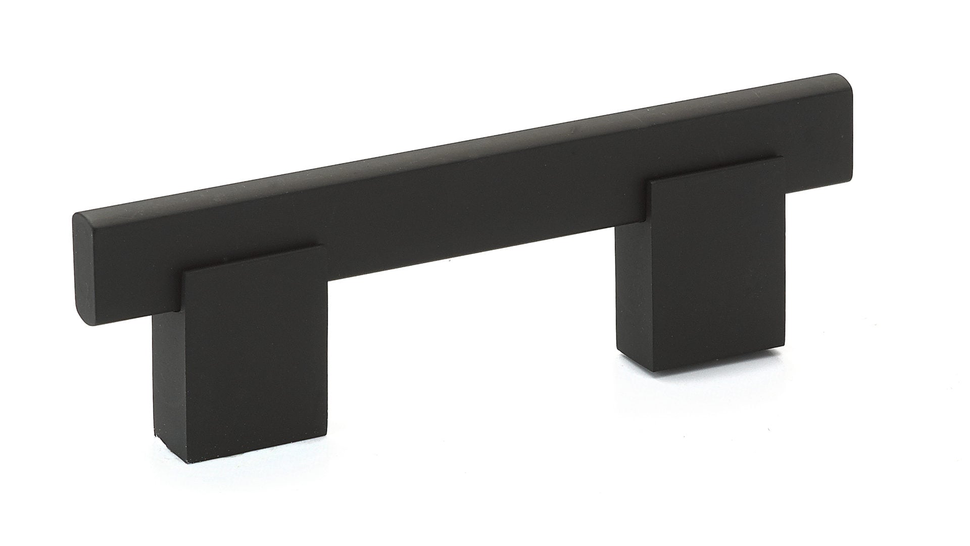 Richelieu BP905076900 Madison 3-in , 76mm Center to Center Matte Black Rectangular Handle