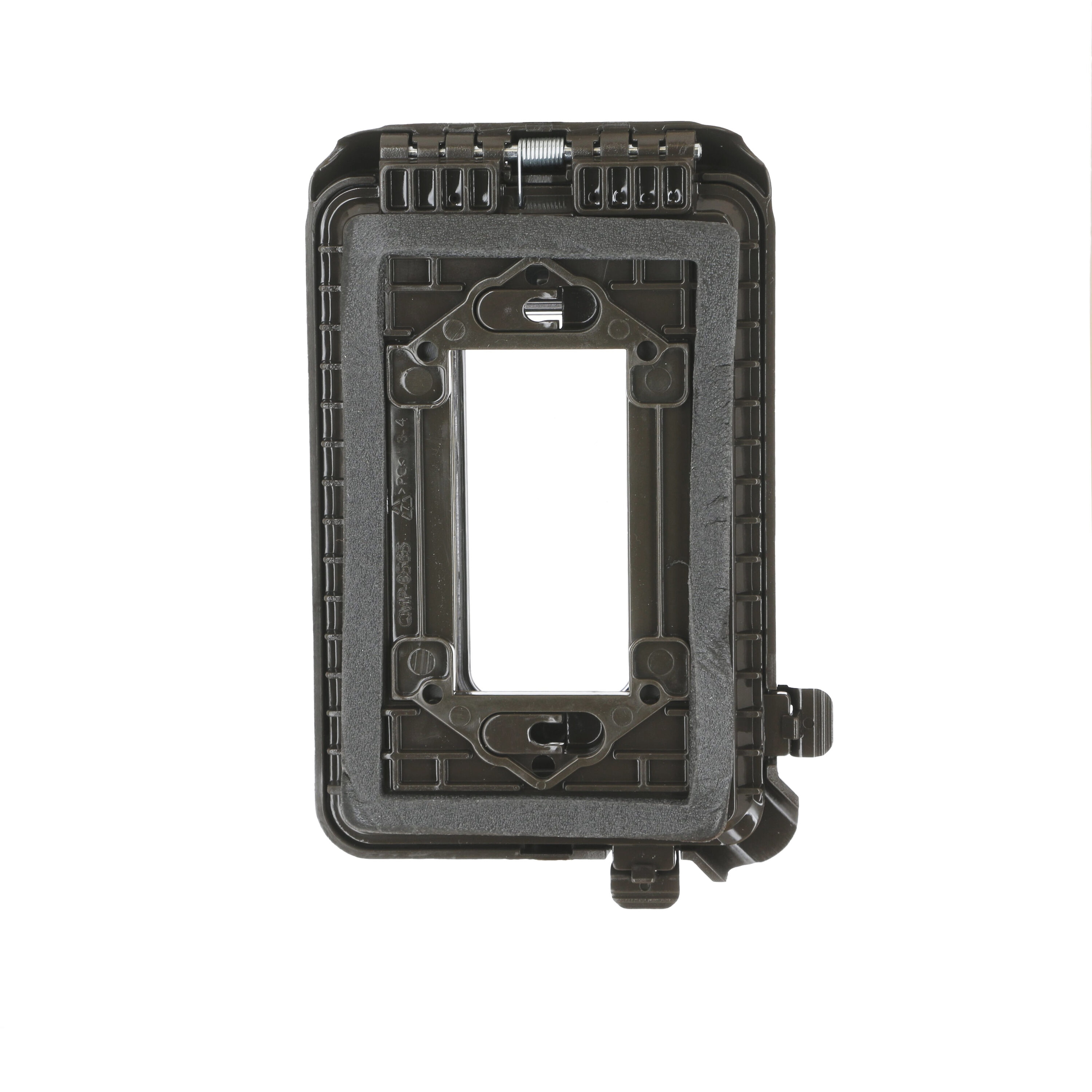 Hubbell 1-Gang Rectangle Bronze Plastic Electrical Box Cover Hubbell 1-Gang Rectangle Bronze Plastic Electrical Box Cover