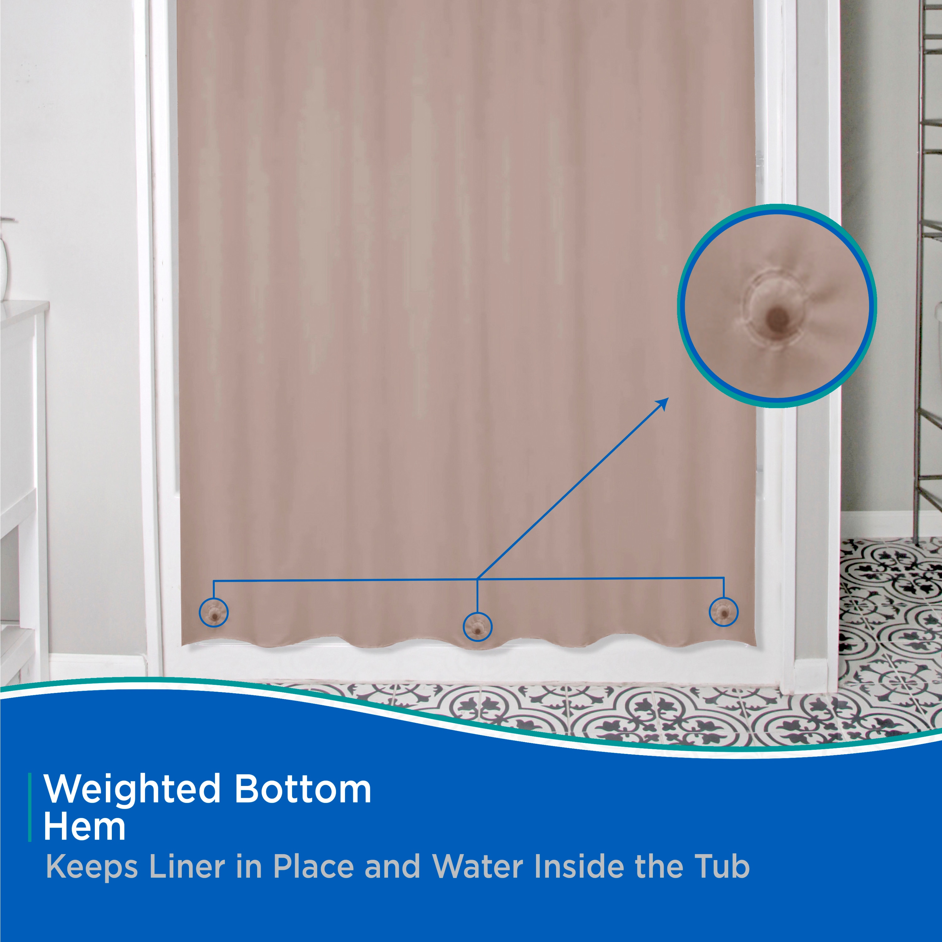 Kenney KN61754 Shower-Curtains-Liners - View #6