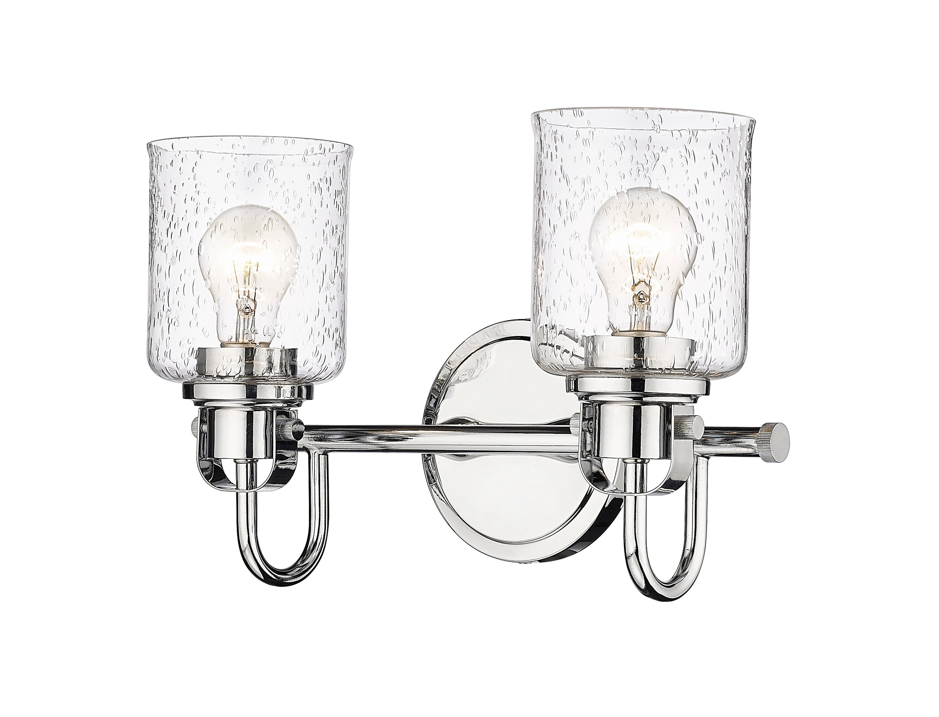 Z-Lite 340-2V-CH Kinsley 14.5-in 2 -Light Polished Chrome Transitional Vanity light