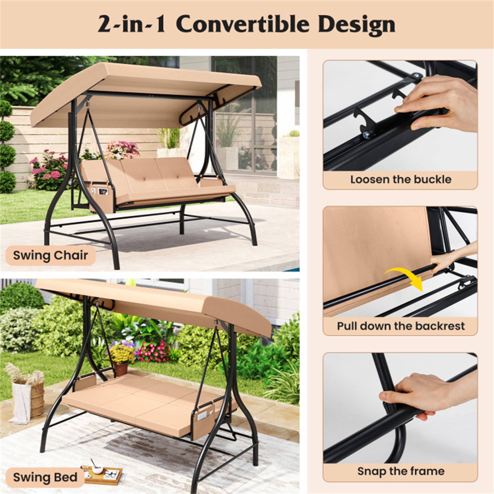 BABOOM BOM-2526ME0-CO Swing-Gliders - View #7