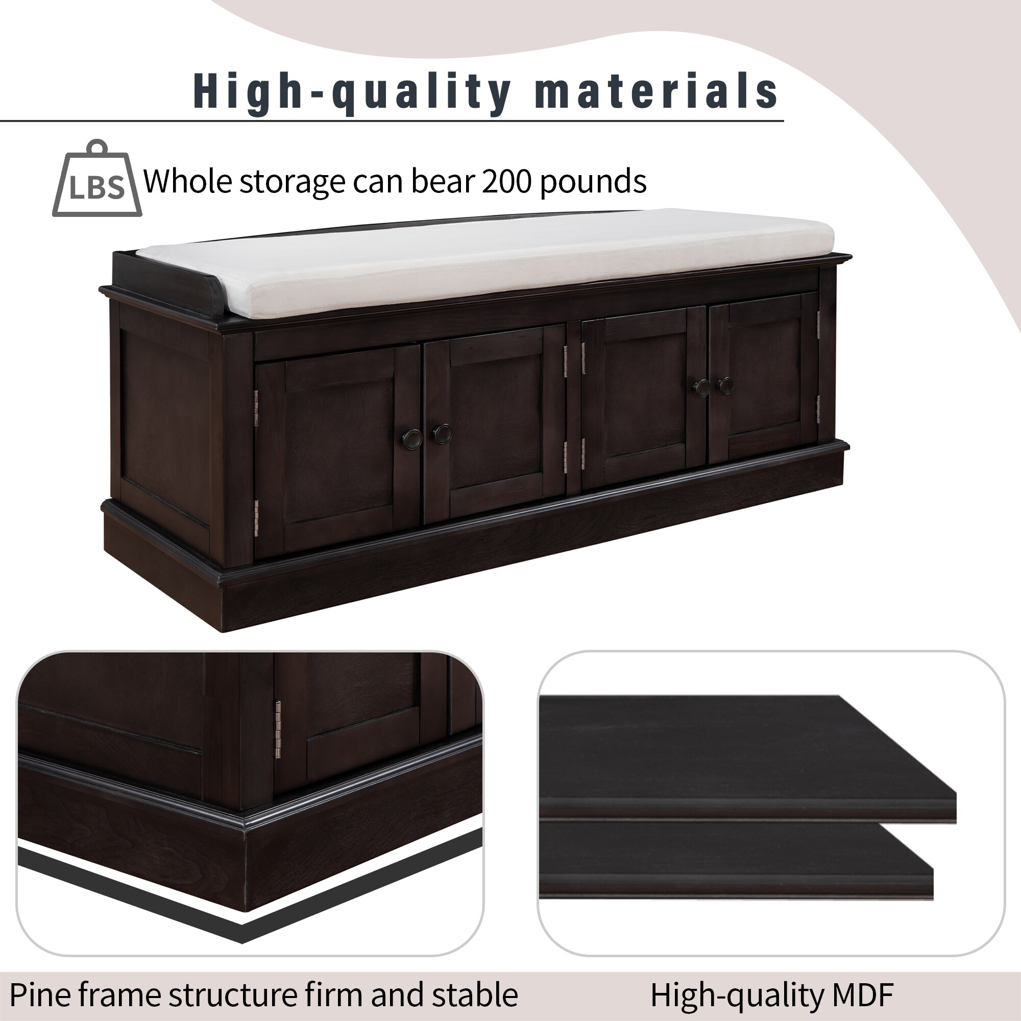 ModernLuxe WF284227AAP bench - View #3