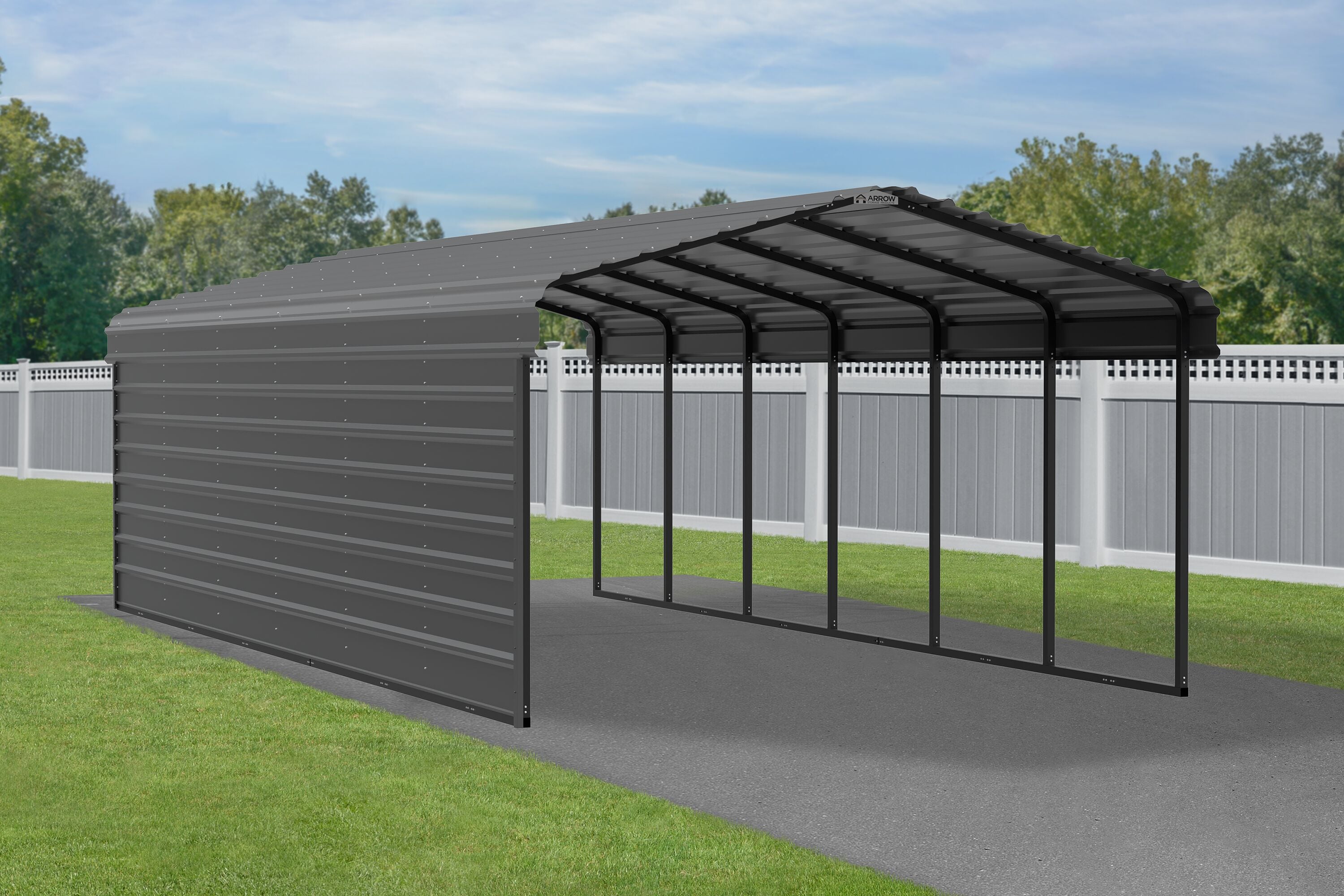 Arrow CPHC122907ECL1 Carport-Covers - View #3