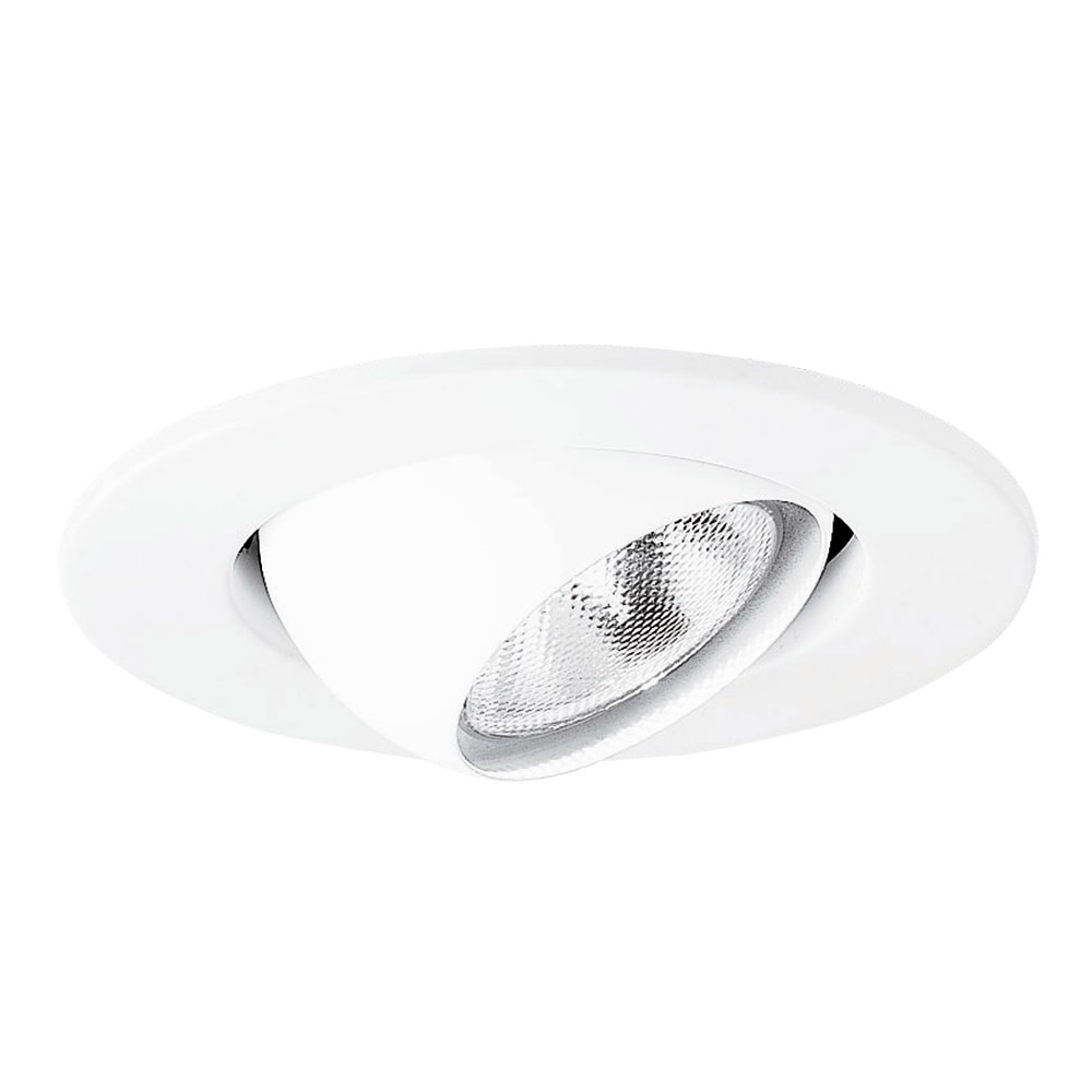 4" Inch Adjustable Eyeball Reflector White/Black Trim for 4" Recessed Can Light 