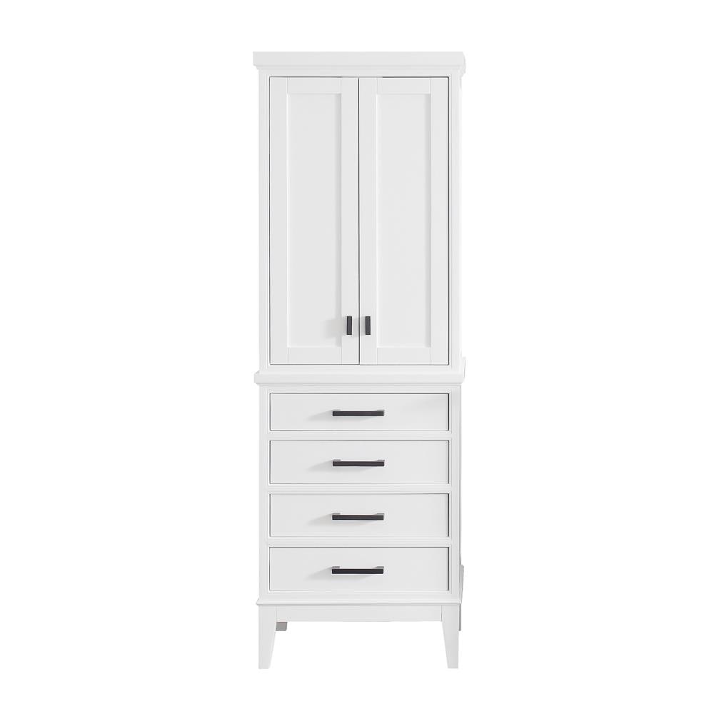 Avanity Madison 24 In W X 71 In H X 16 In D White Wood Freestanding