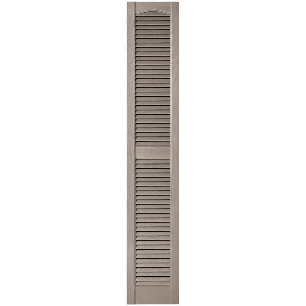 Vantage V1711267008 12-in W x 66.75-in H Clay Louvered Exterior Shutters ( 1 -Pack )
