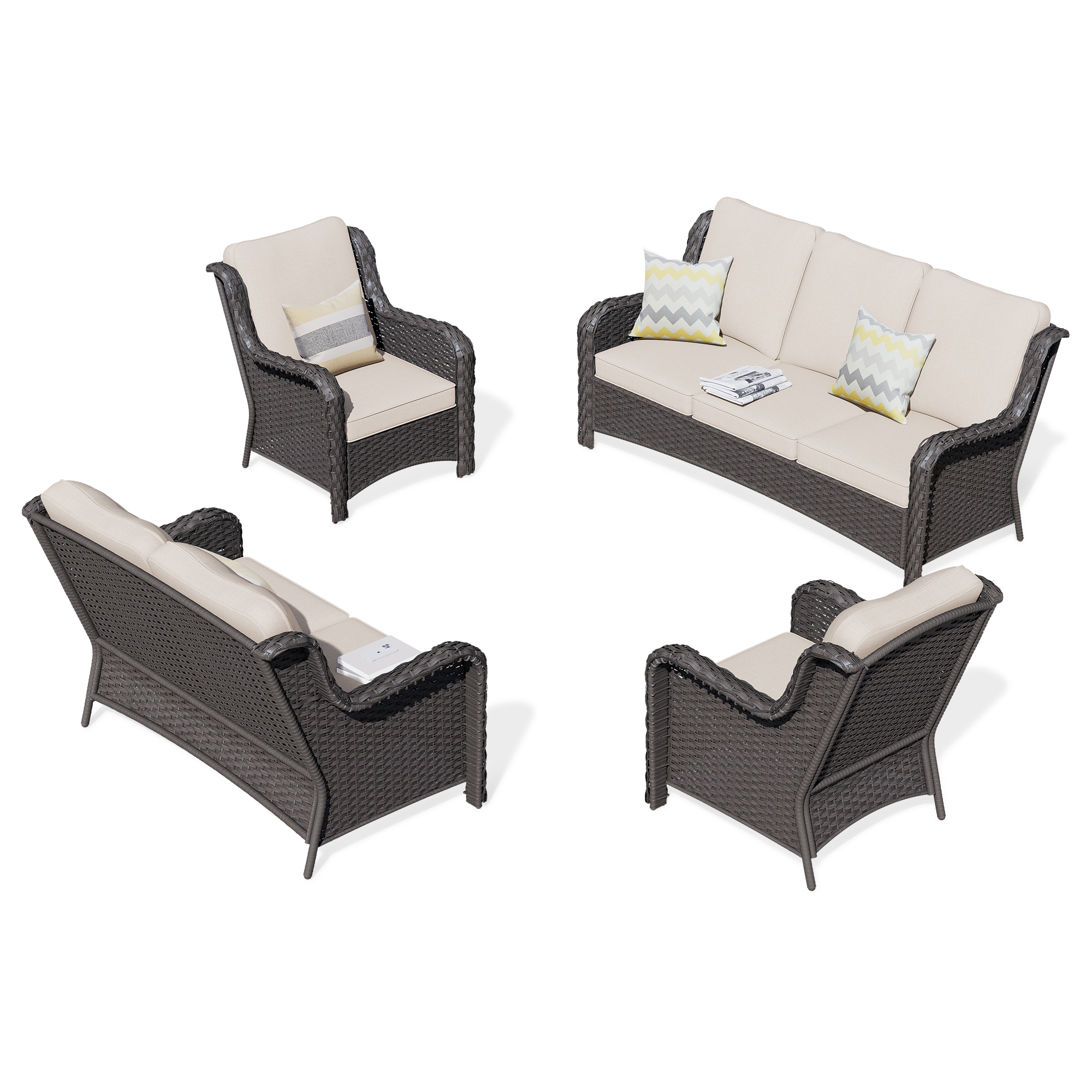 Ovios NTC6-602 Patio-Conversation-Sets - View #8