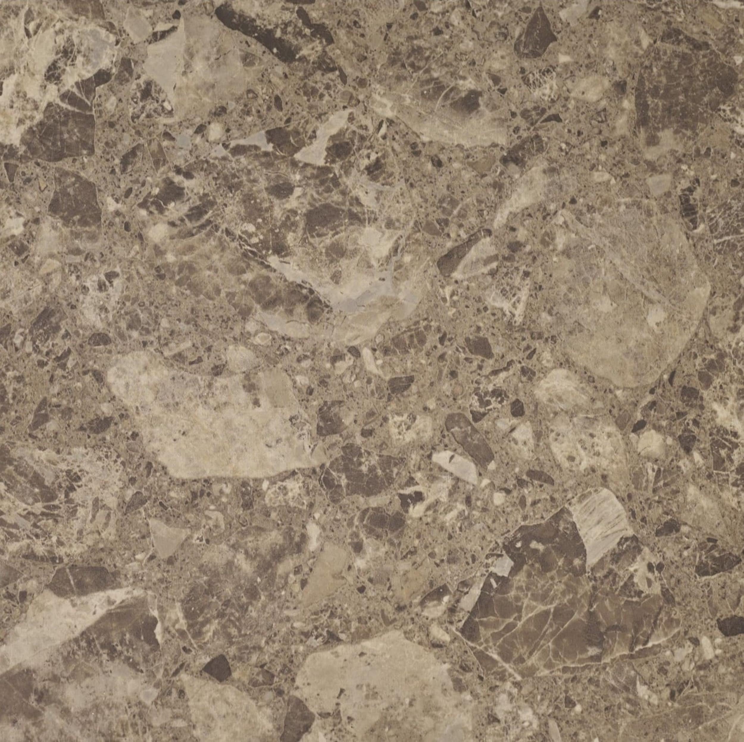 Achim FTVMA46020 Emporador Marble Brown Solid 0.07-mil x 12-in W x 12-in L Peel and stick Vinyl Tile Flooring ( 20-sq ft Carton )