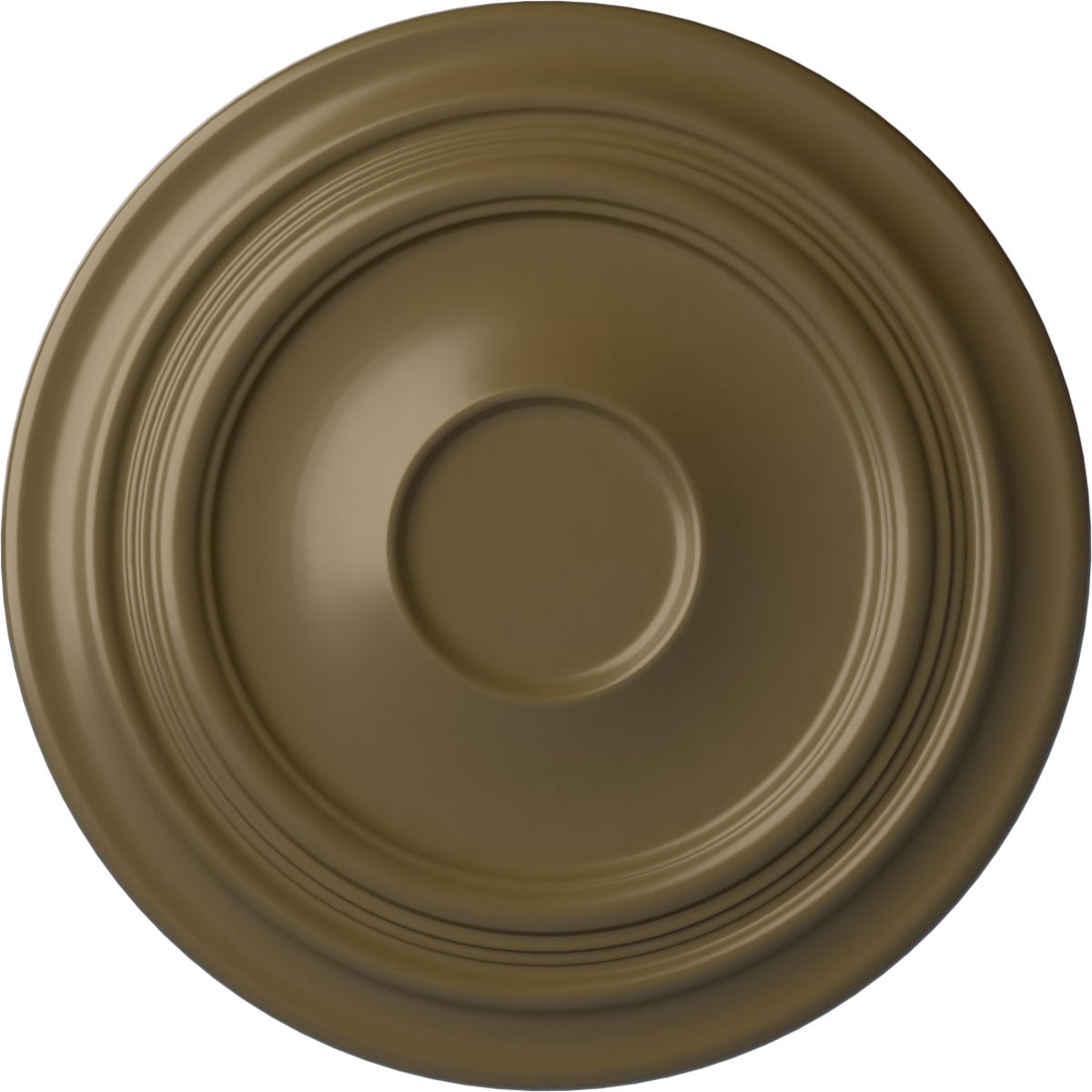 Ekena Millwork CM24TRMMF Traditional 24.375-in W x 24.375-in L Traditional Painted Mississippi Mud Polyurethane Whole Ceiling Medallion