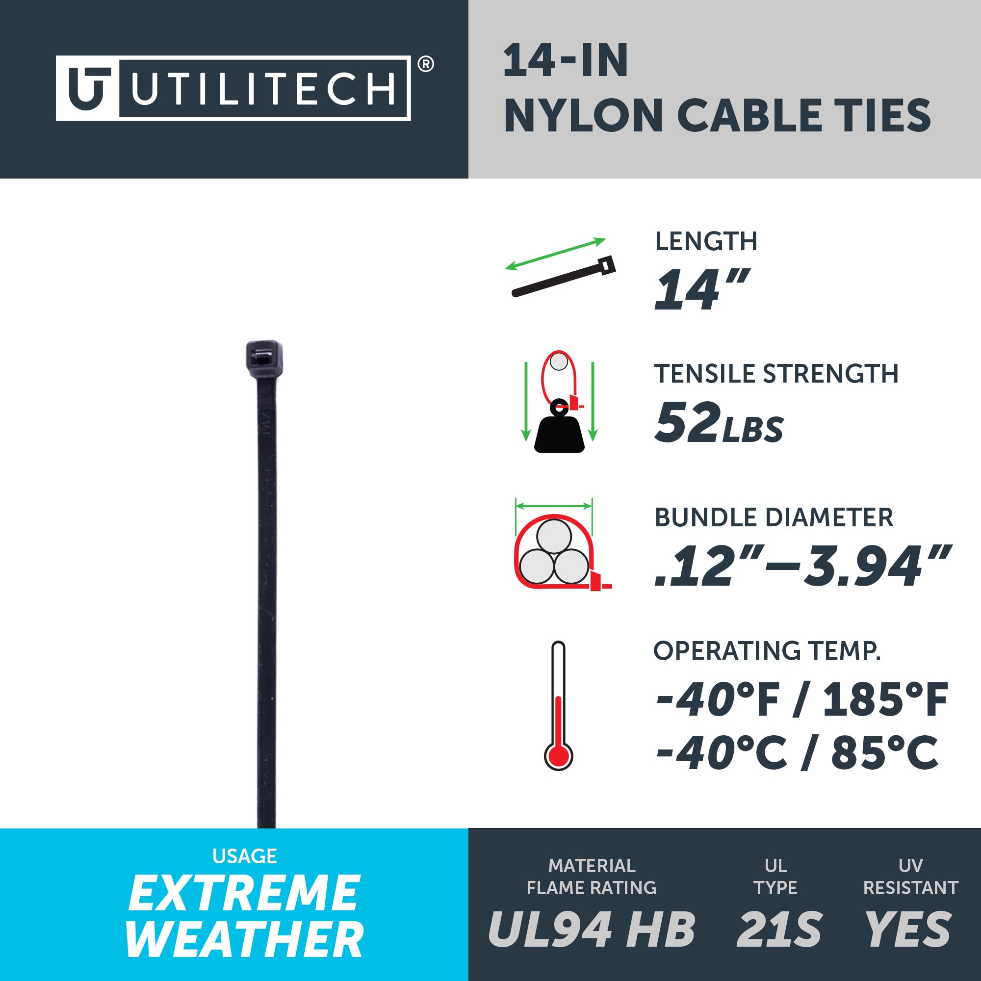 Utilitech SGY-CT107 Cable-Ties - View #3