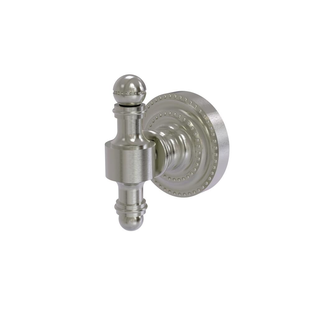 Allied Brass RD-20-SN Retro Dot Satin nickel Single -Hook Wall mount Towel Hook